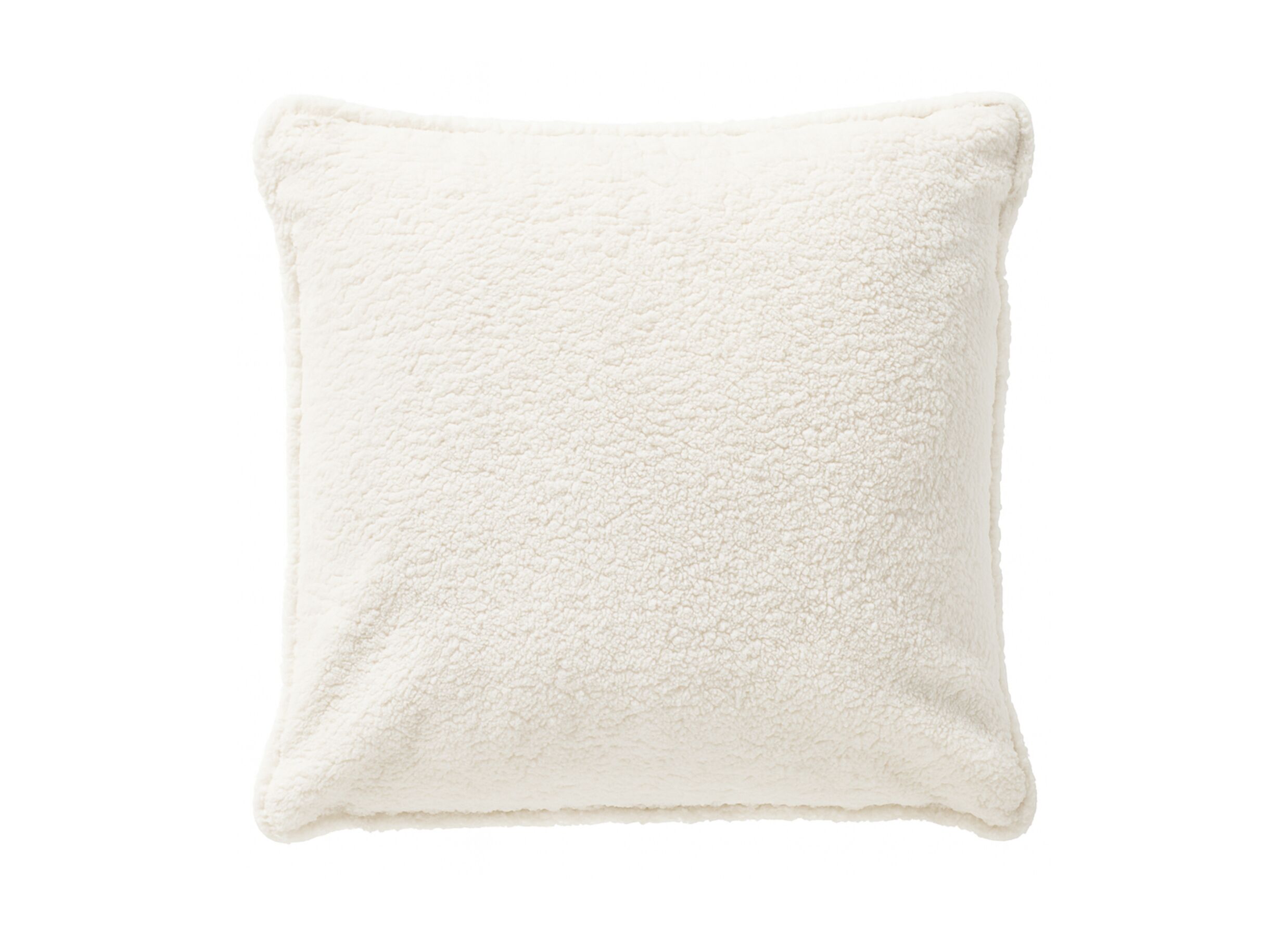 Plus Important - Coussin Teddy 45x45cm - tissu - tofu