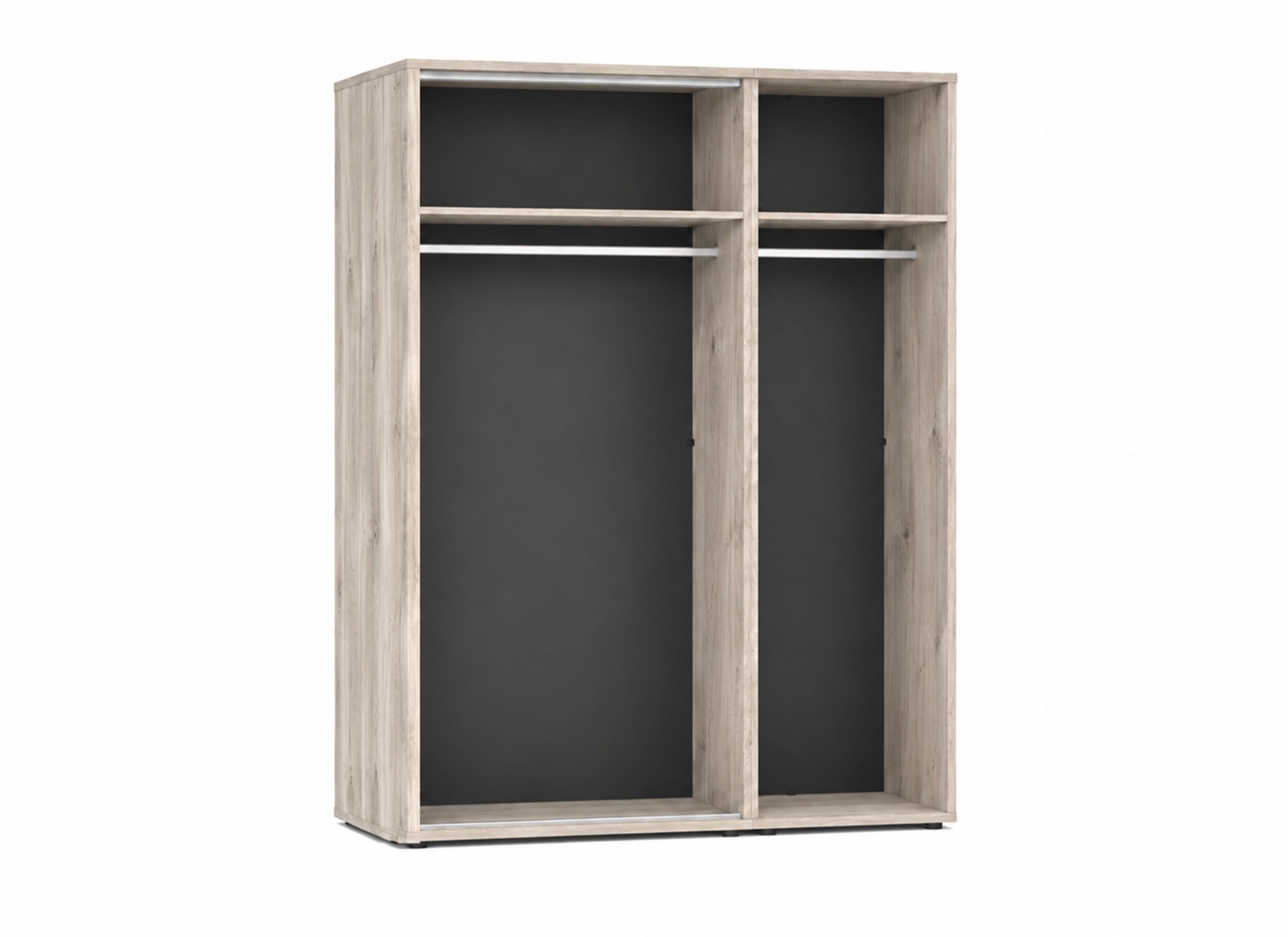 Indeling - Kleerkast Gloria 150cm - melamine - greige castello oak