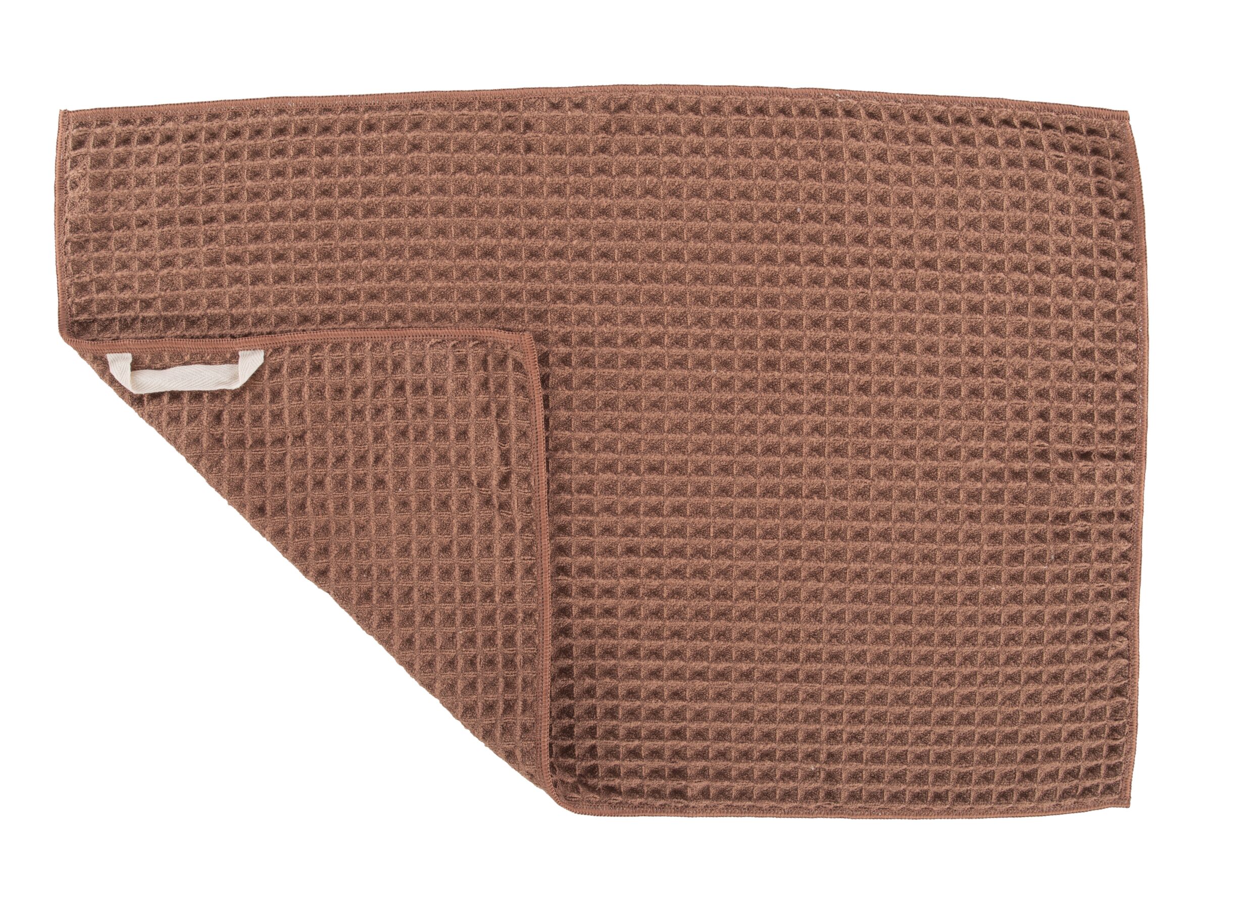 Overzichtsfoto - Keukenhanddoek Essentials 60x40cm - polyester & katoen - cognac