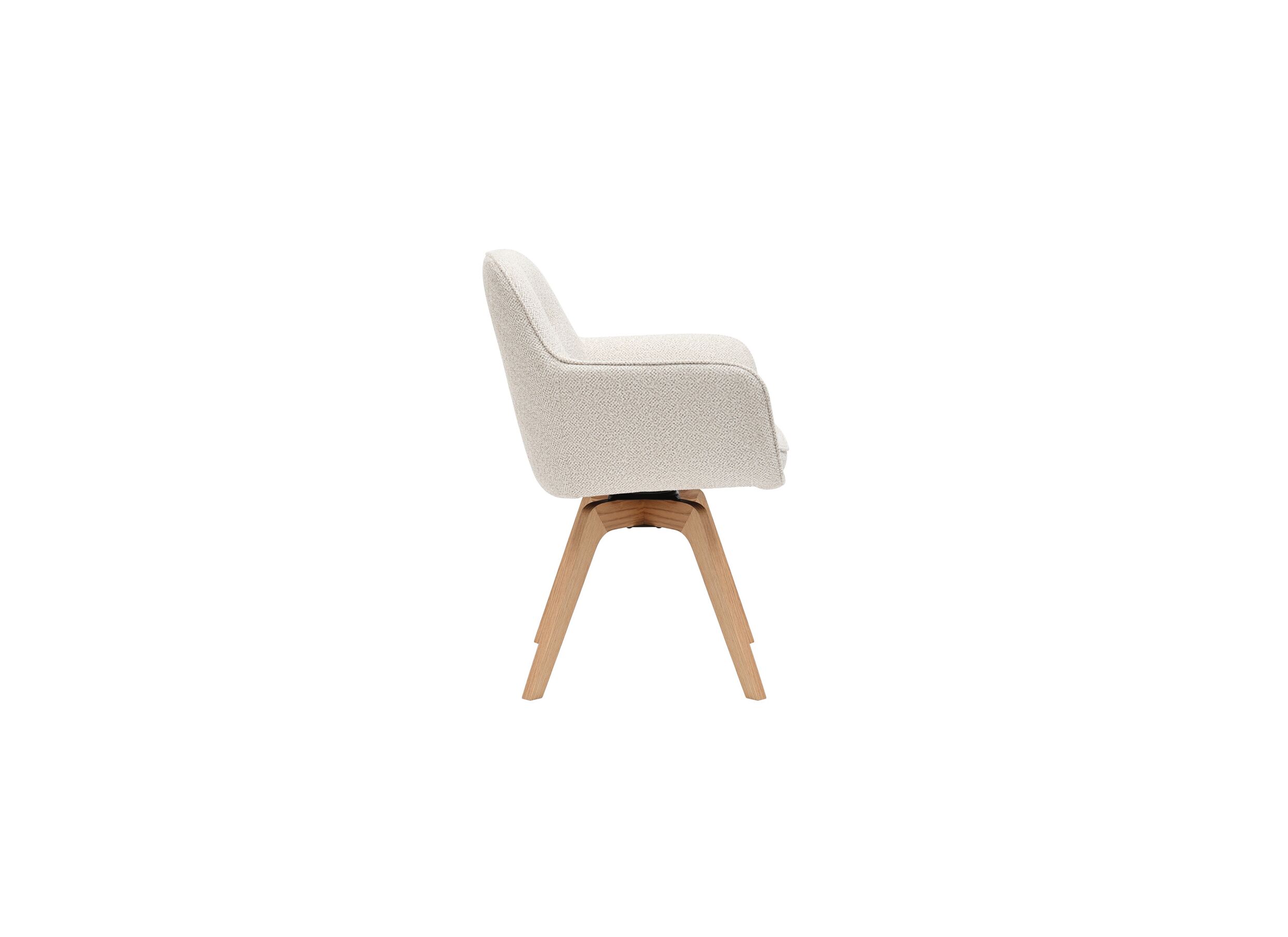 Aperçu - Chaise coque Tristan 63x62,5x86,5cm - fibre polyester - beige