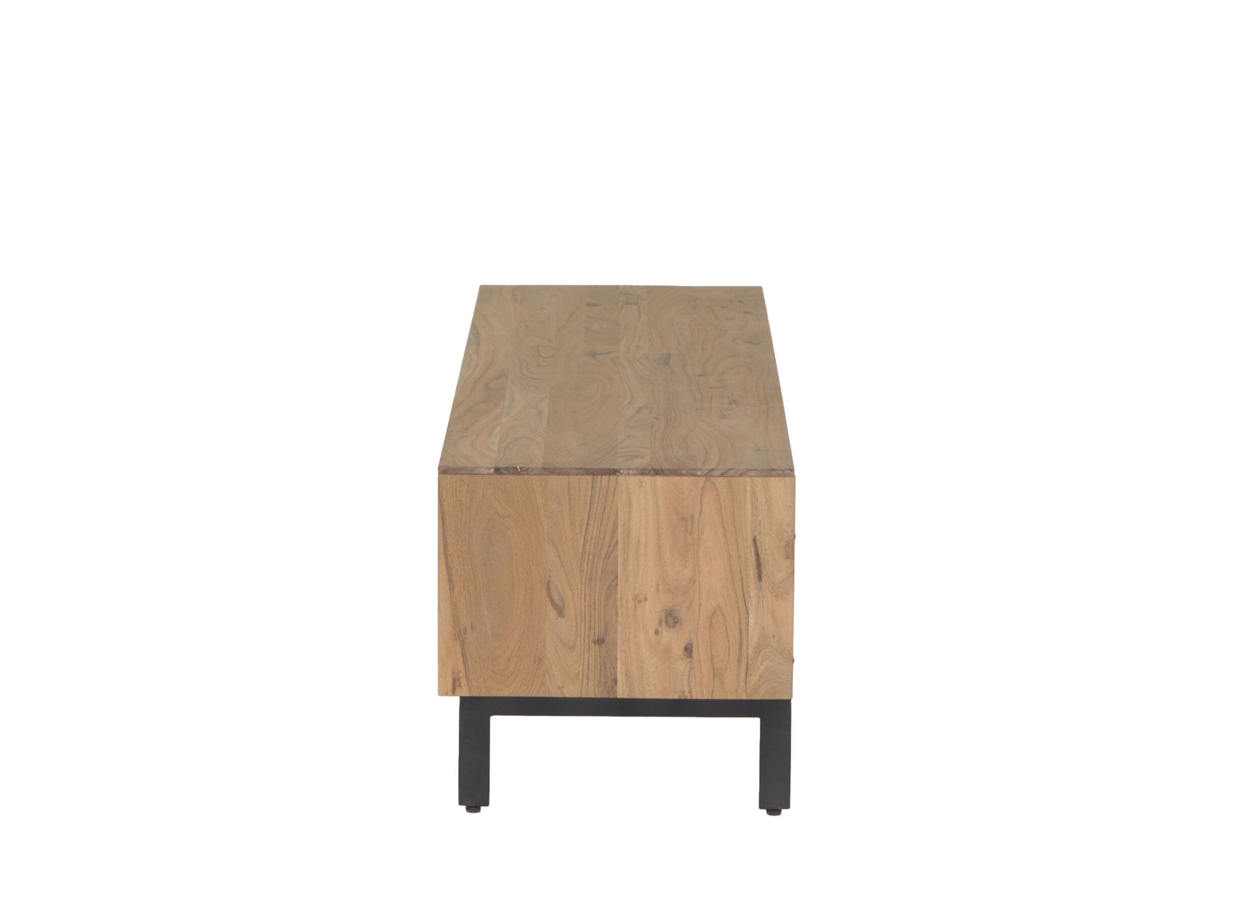 Meuble TV Aquilano 145cm - acacia massif - naturel