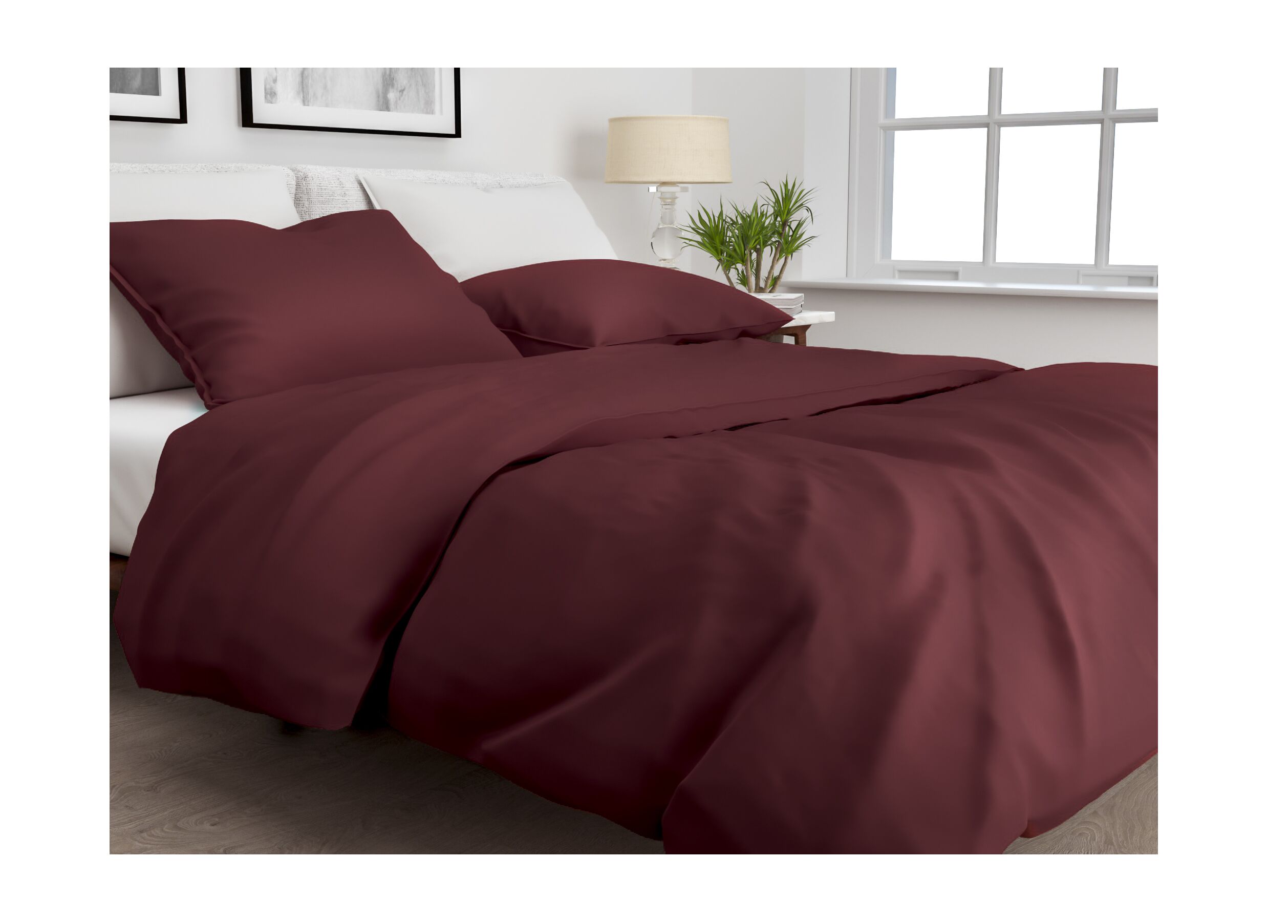 Foto ambiance - Housse de couette 240x220cm coton satin