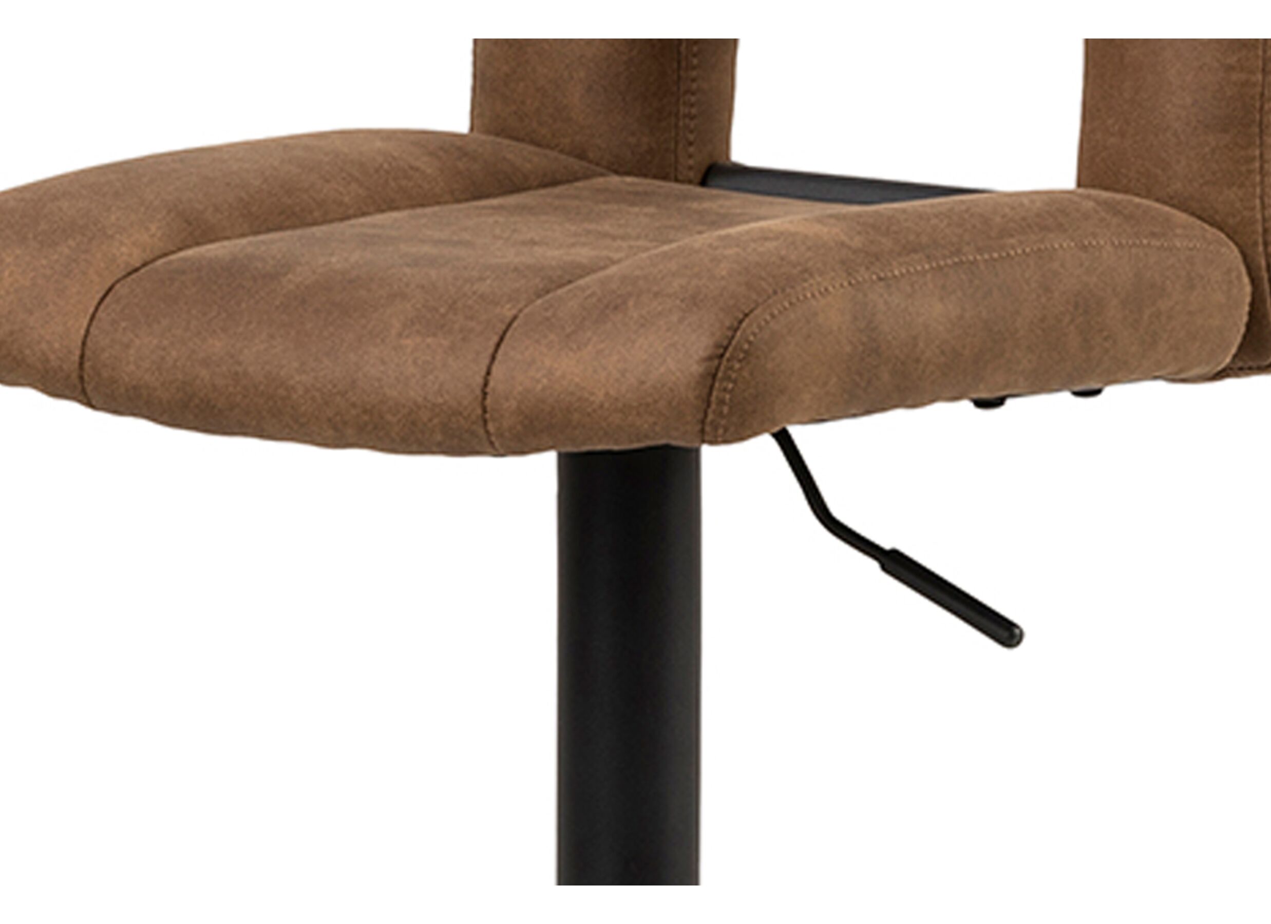 Chaise de bar HA62-83cm - similicuir - brun clair