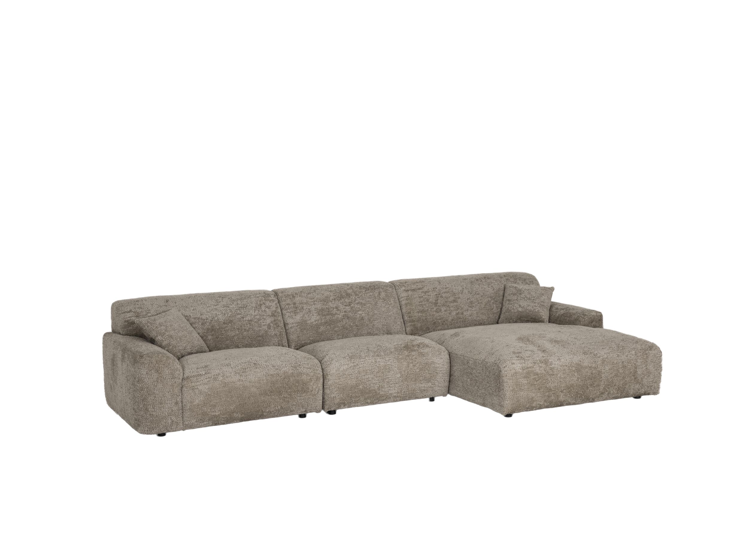 Hoofdfoto - Hoeksalon Massa 354x168cm - stof - taupe
