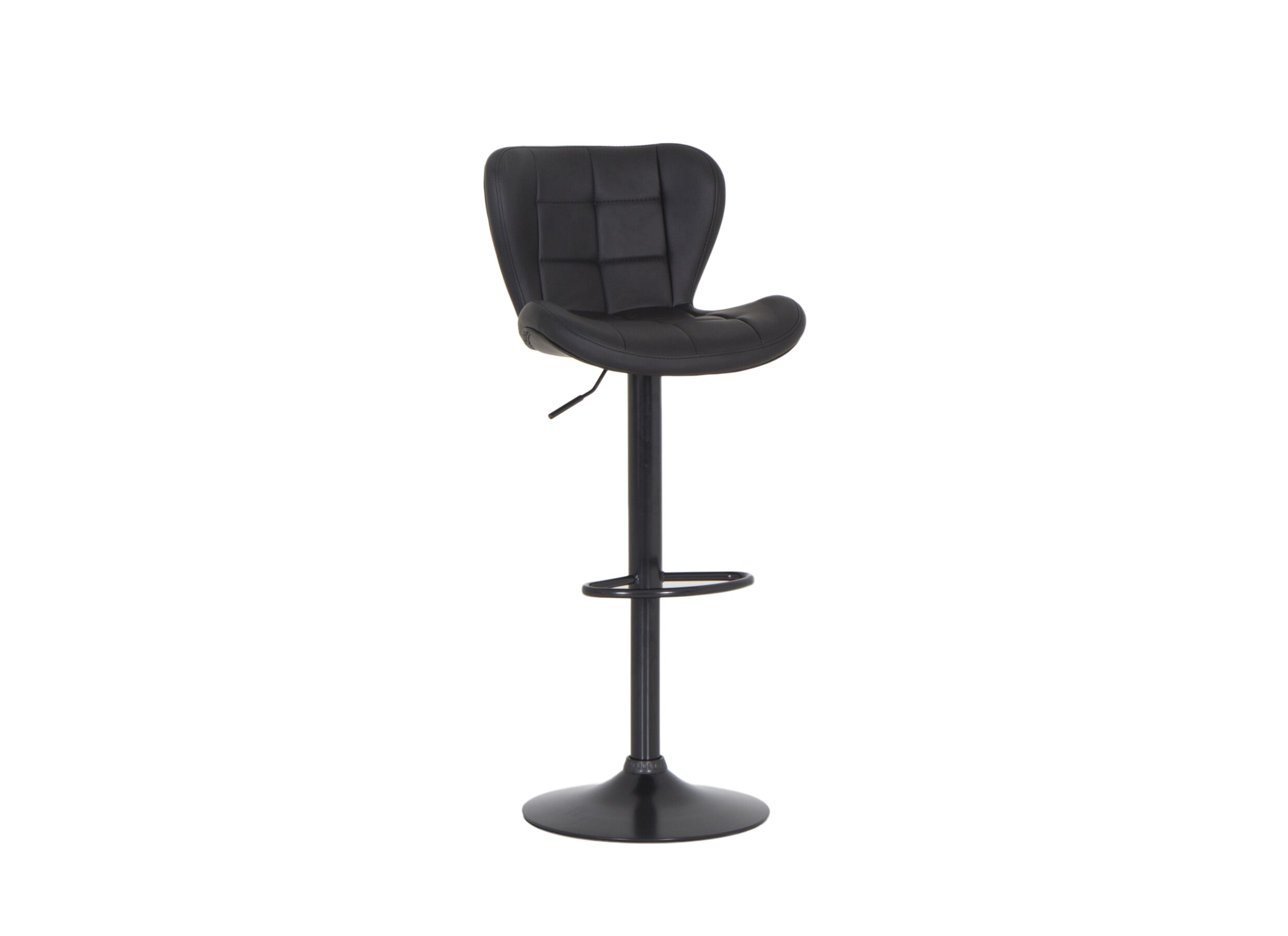 Barstoel Vaillant ZH61cm lederlook zwart - Chaise de bar Vaillant HA61cm similicuir noir