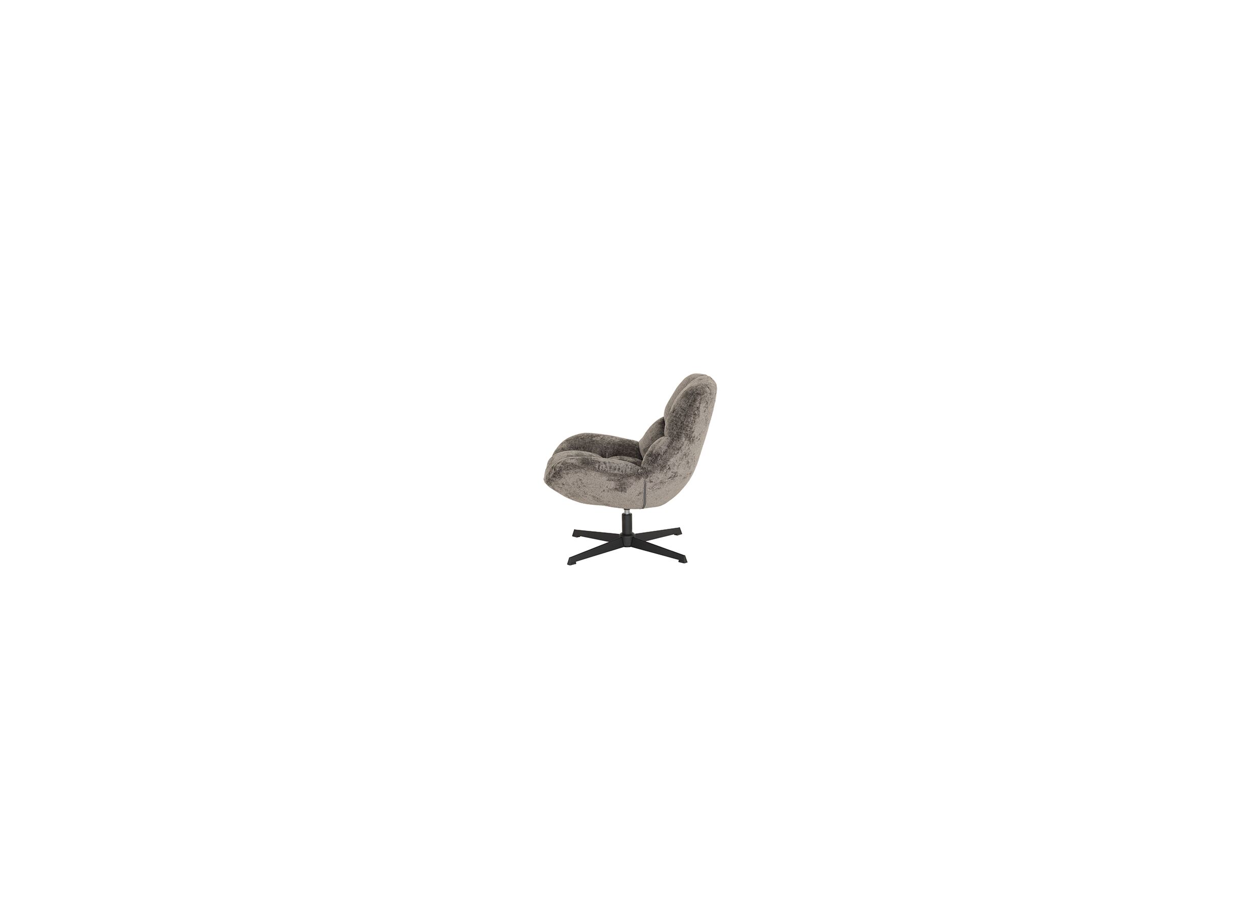 Aperçu - Fauteuil pivotant Iota 76x81x84cm - chenille - gris foncé