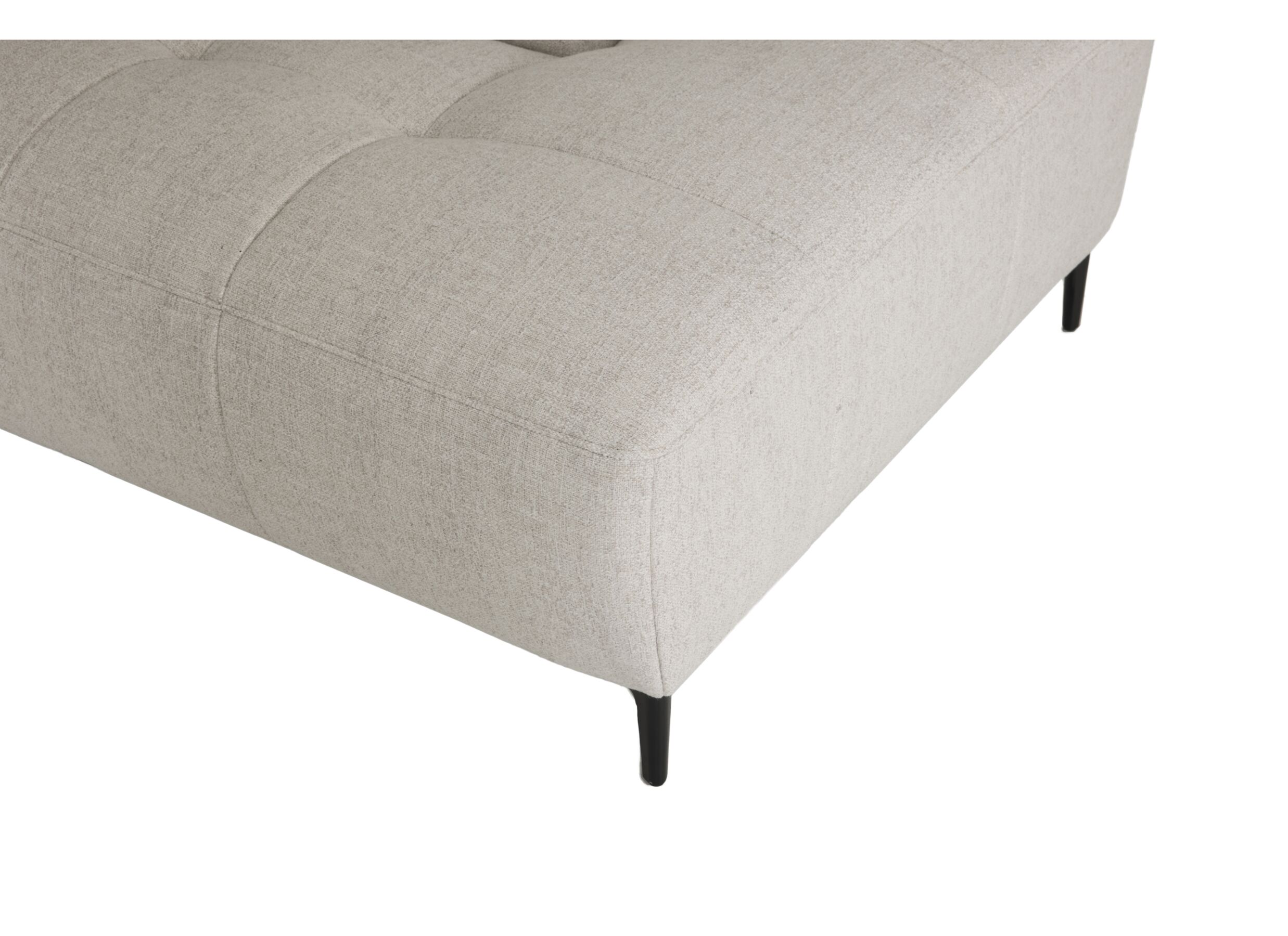 Detailfoto - Hoeksalon Knight 317x255cm - stof - beige met relax