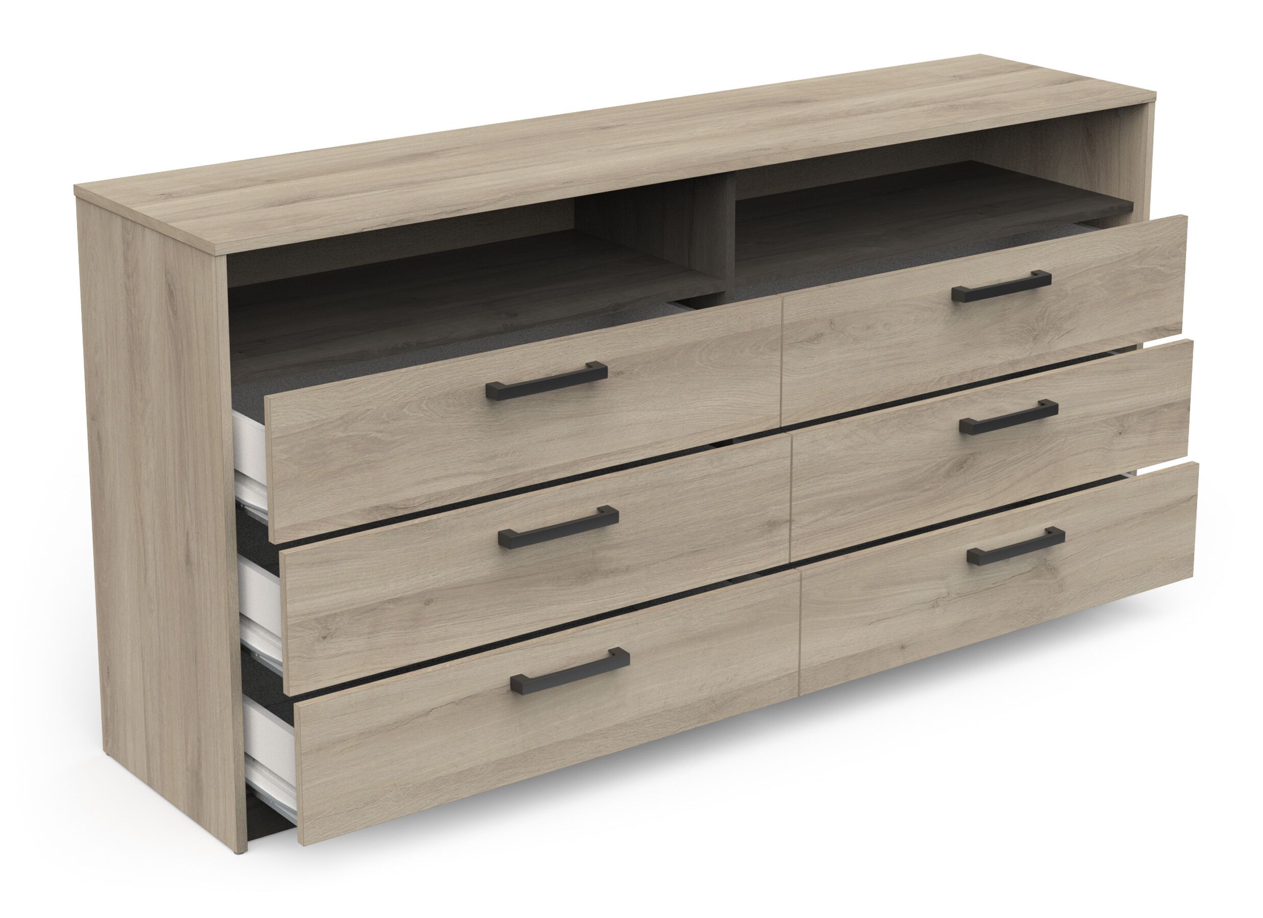 Indeling - Commode Watson 163x40x81cm - decor - kronberg/waterford eik