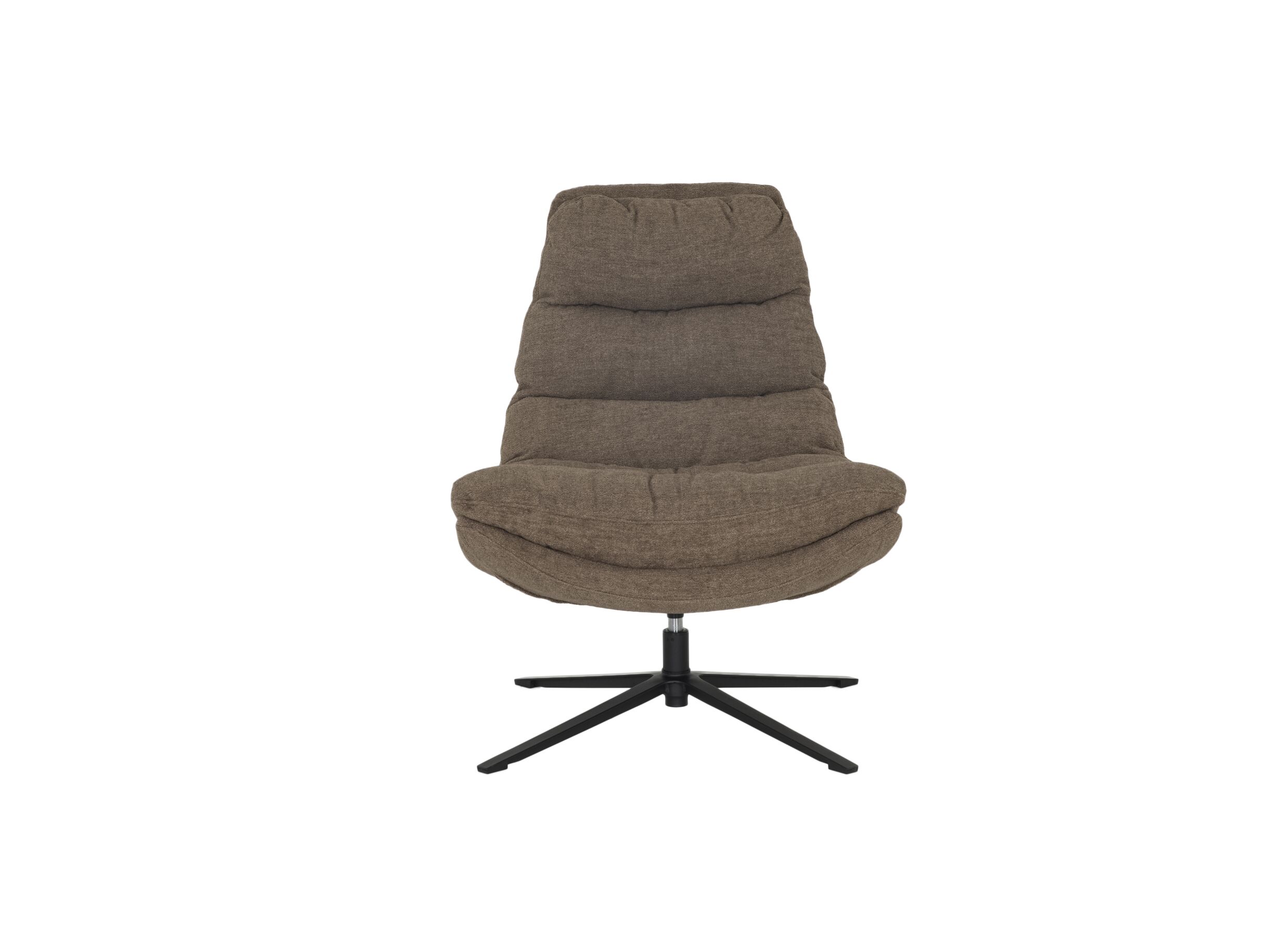 Overzichtsfoto - Draaifauteuil Pole Pole 82x92x100cm - tissu - bruin