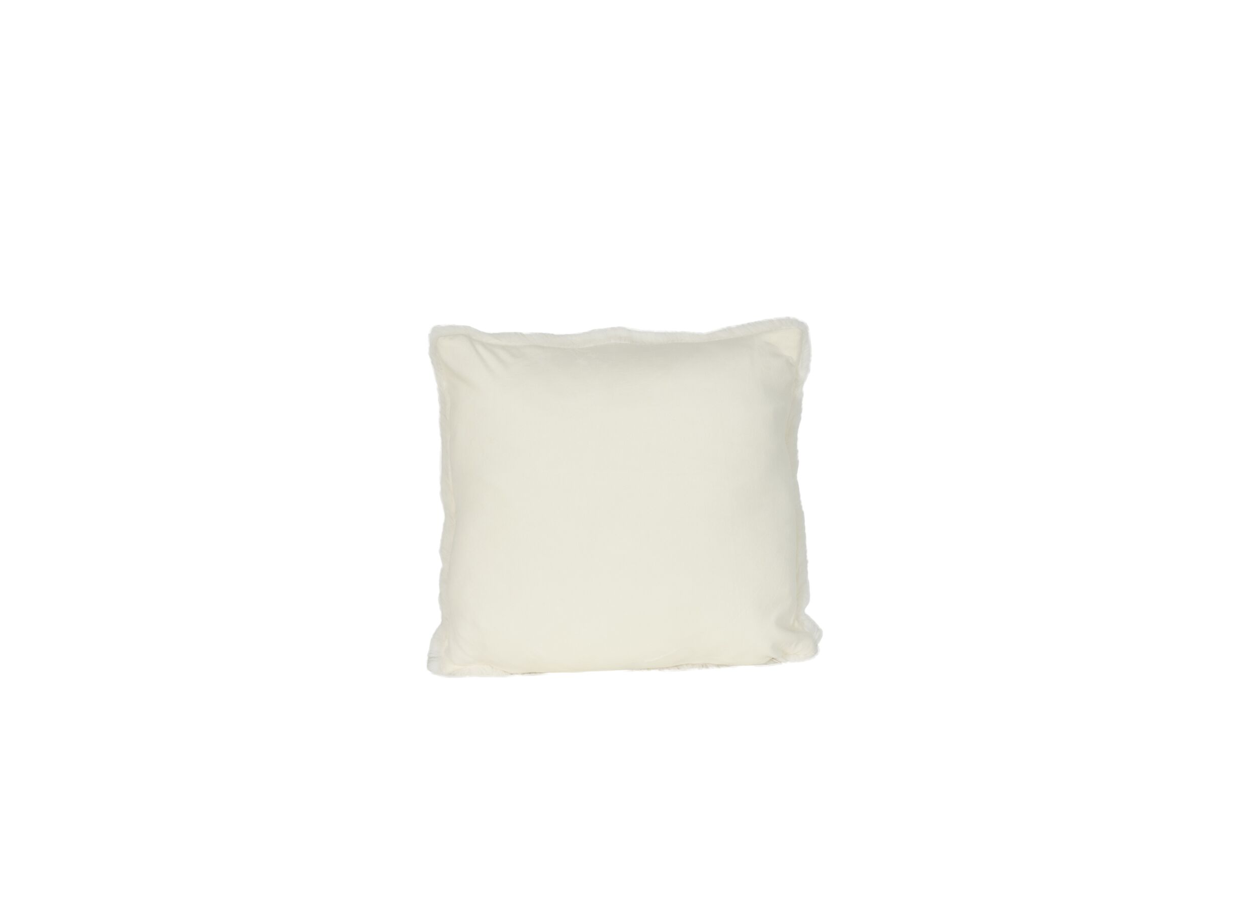 Aperçu - Coussin Duffie 45x45cm - imitation fourrure de lapin - blanc