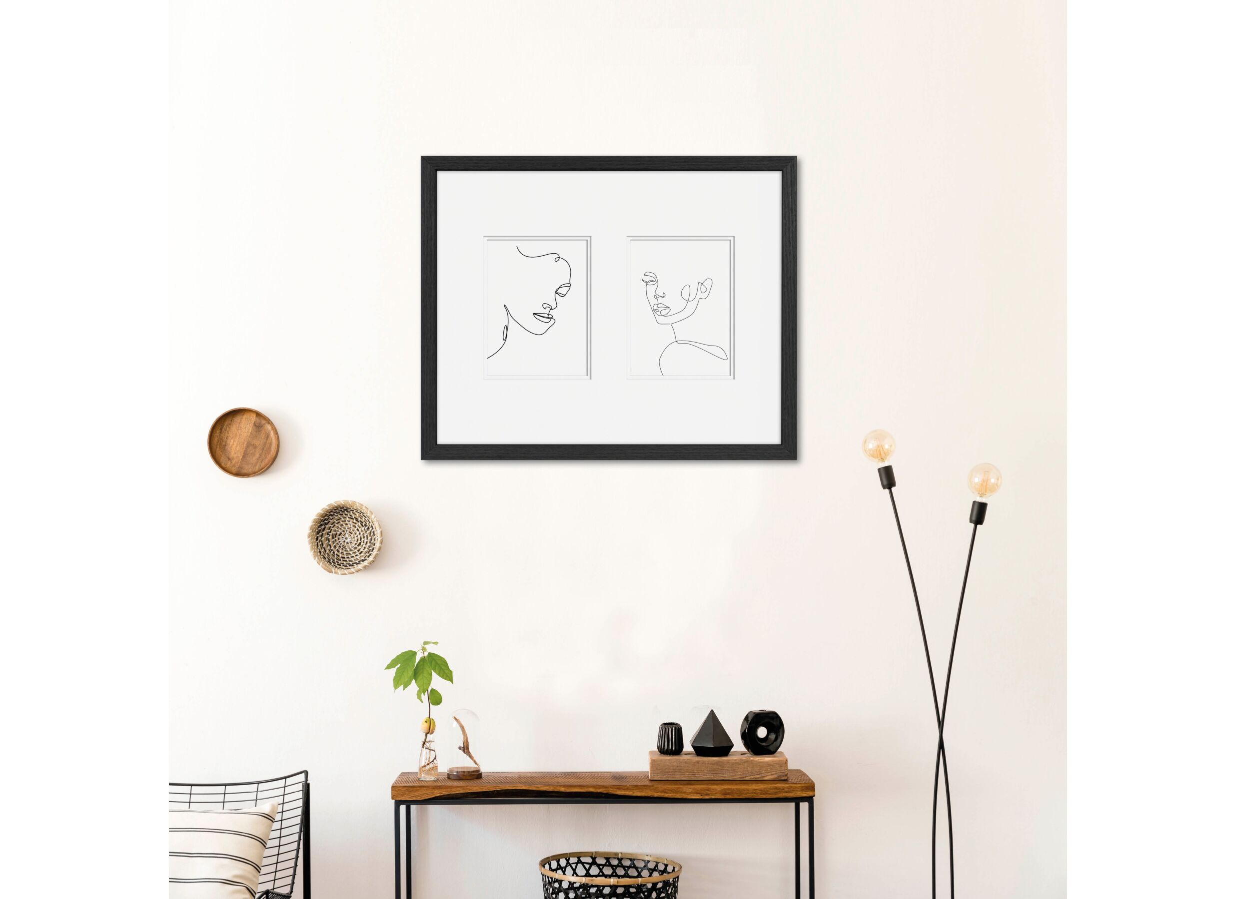 Sfeerfoto - Fotokader Larino 50x40cm - MDF - zwart