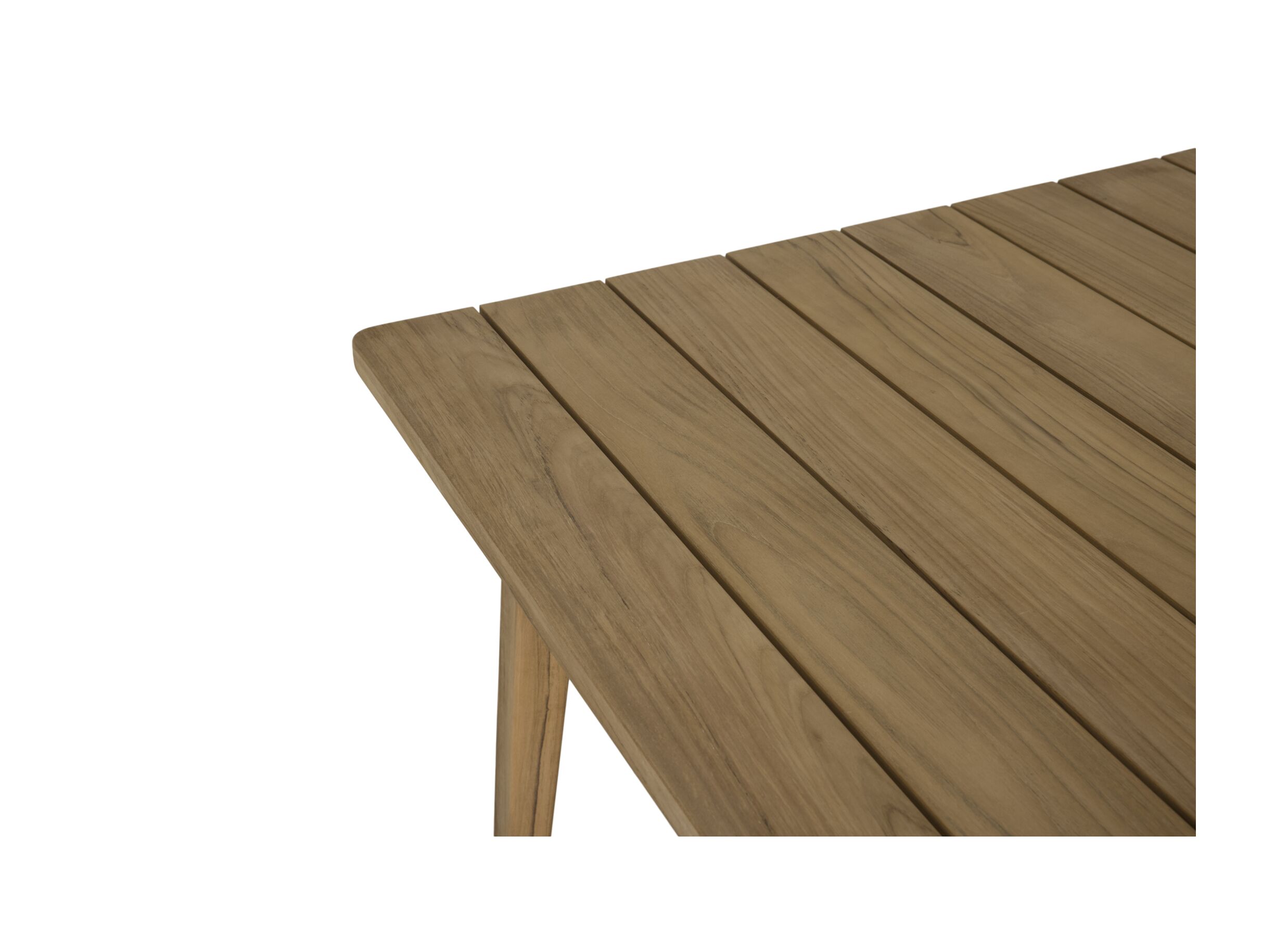 Detail - Table de jardin Iguana 220x100cm - teck massif - naturel