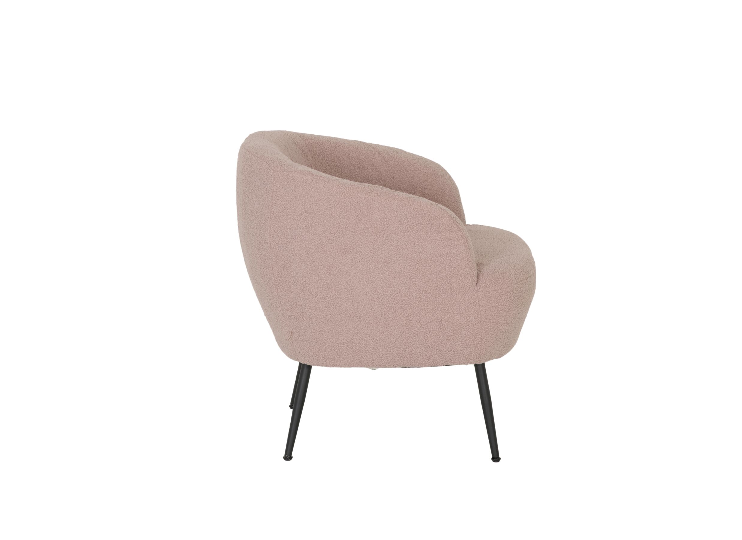 Aperçu - Fauteuil Teddy Bear 68x70x73cm - bouclé - rose