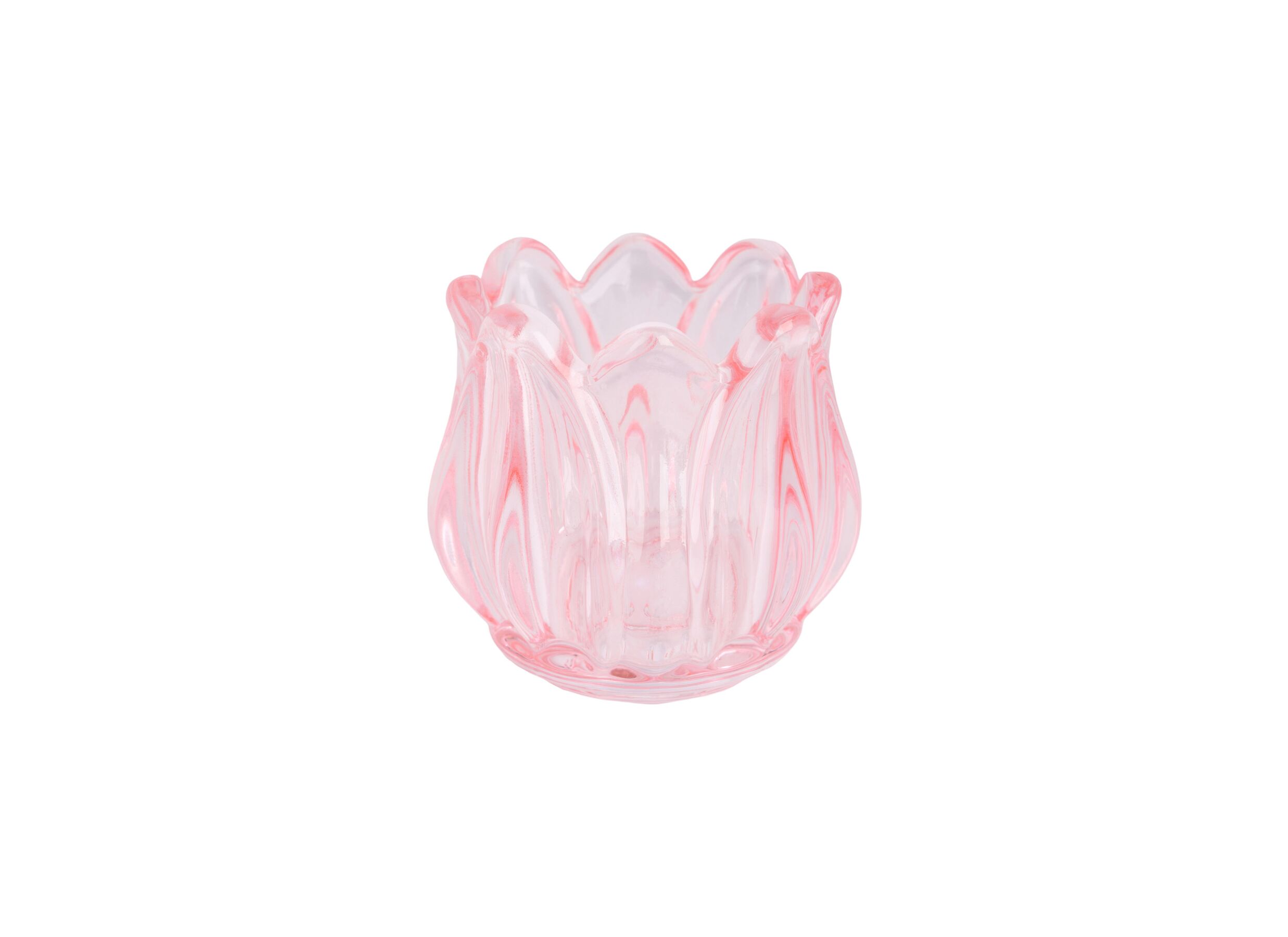 Theelichthouder Tulp H7cm roze - Theelichthouder Tulp H7cm roze