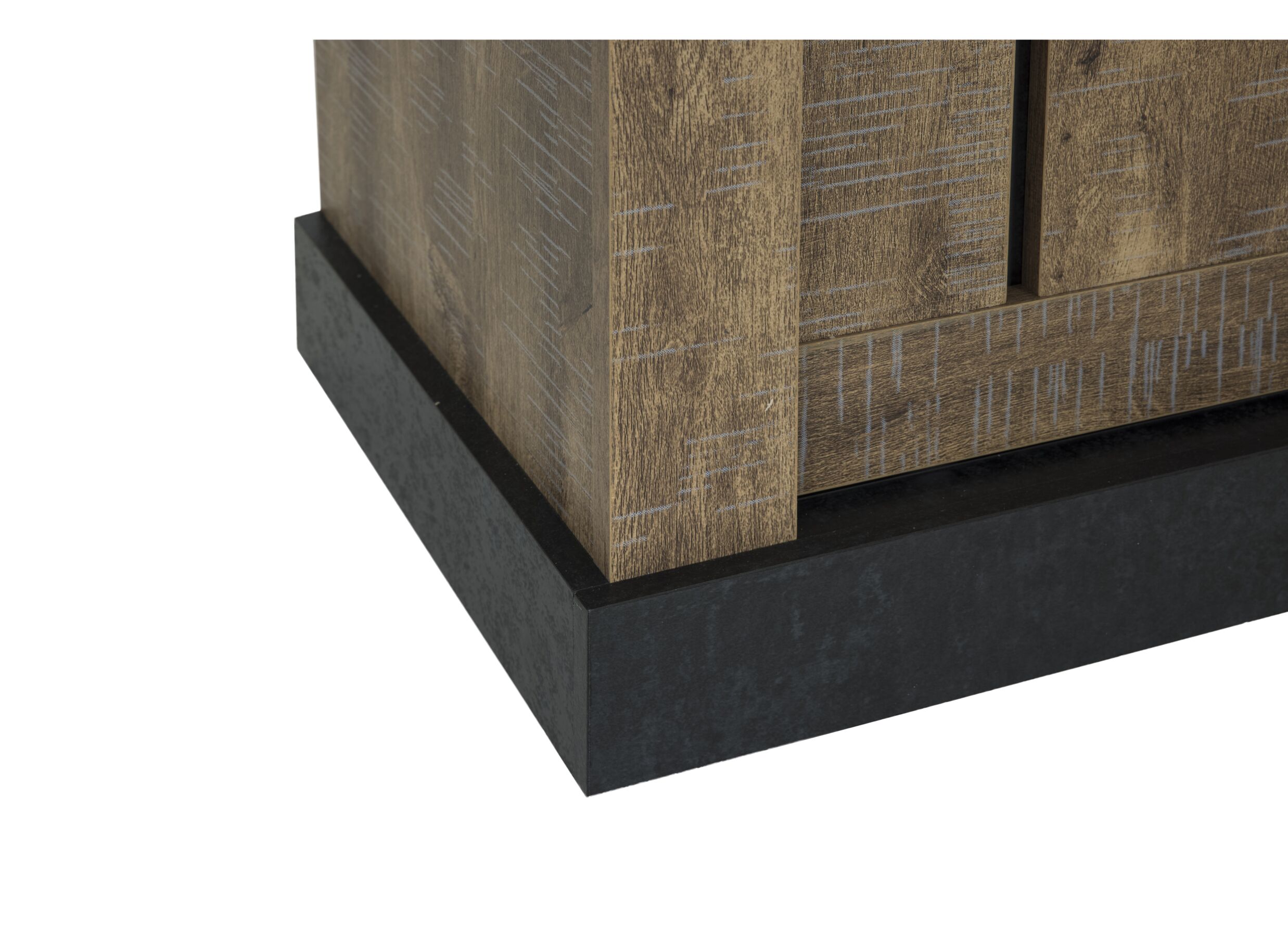 Vitrine Etienne 221cm - décor - noir