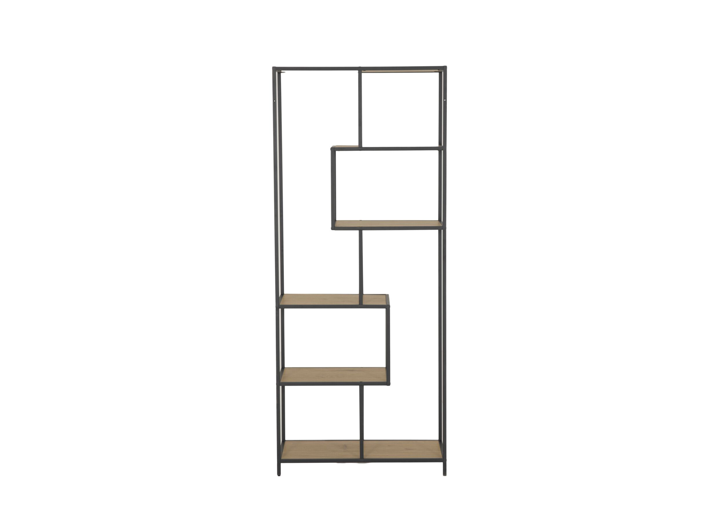 Overzichtsfoto - Opbergrek Tower 77x35x185cm - melanime metaal - eik