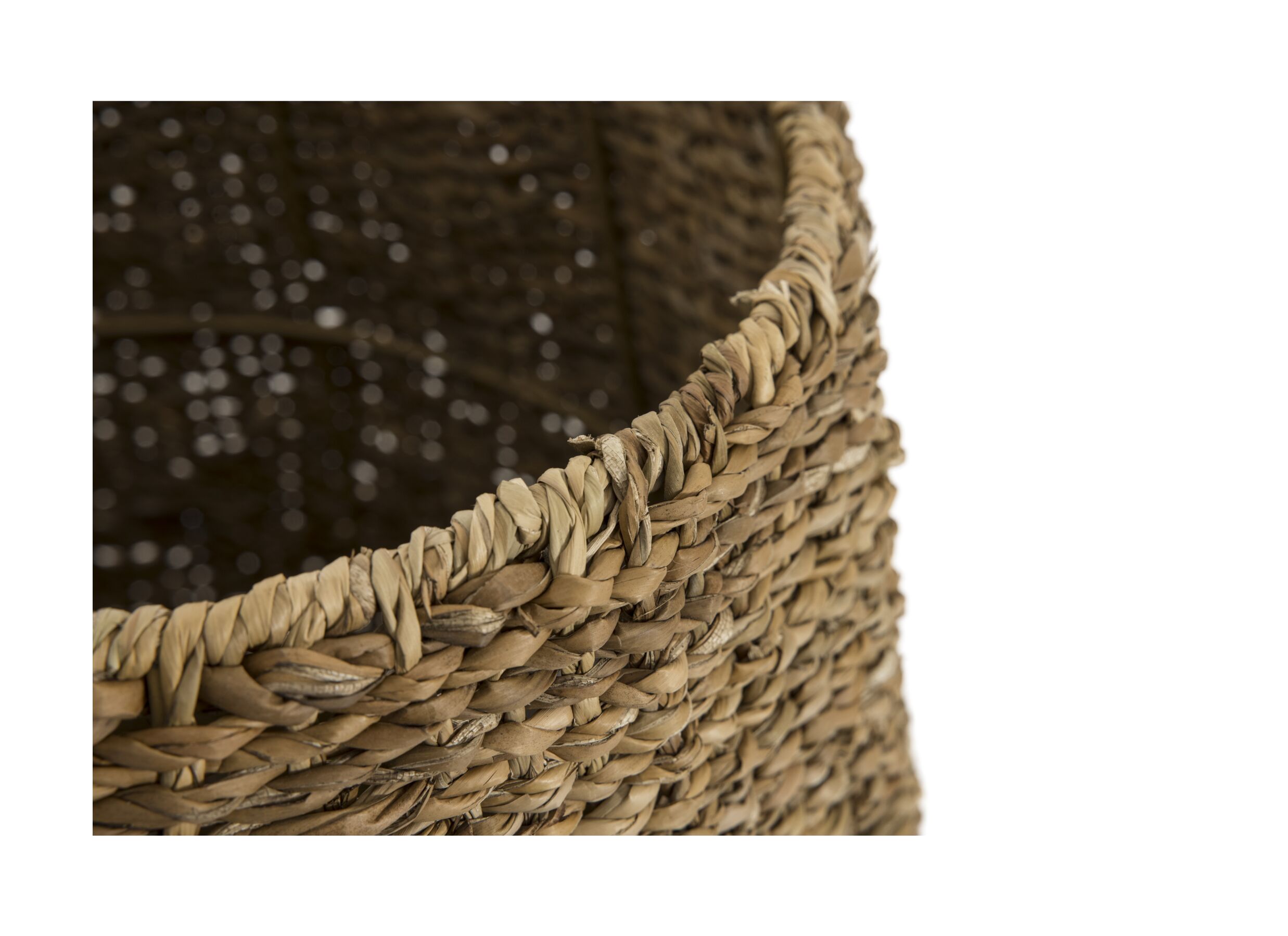 Detailfoto - Opbergmand Yang Ø50x44cm - zeegras - naturel