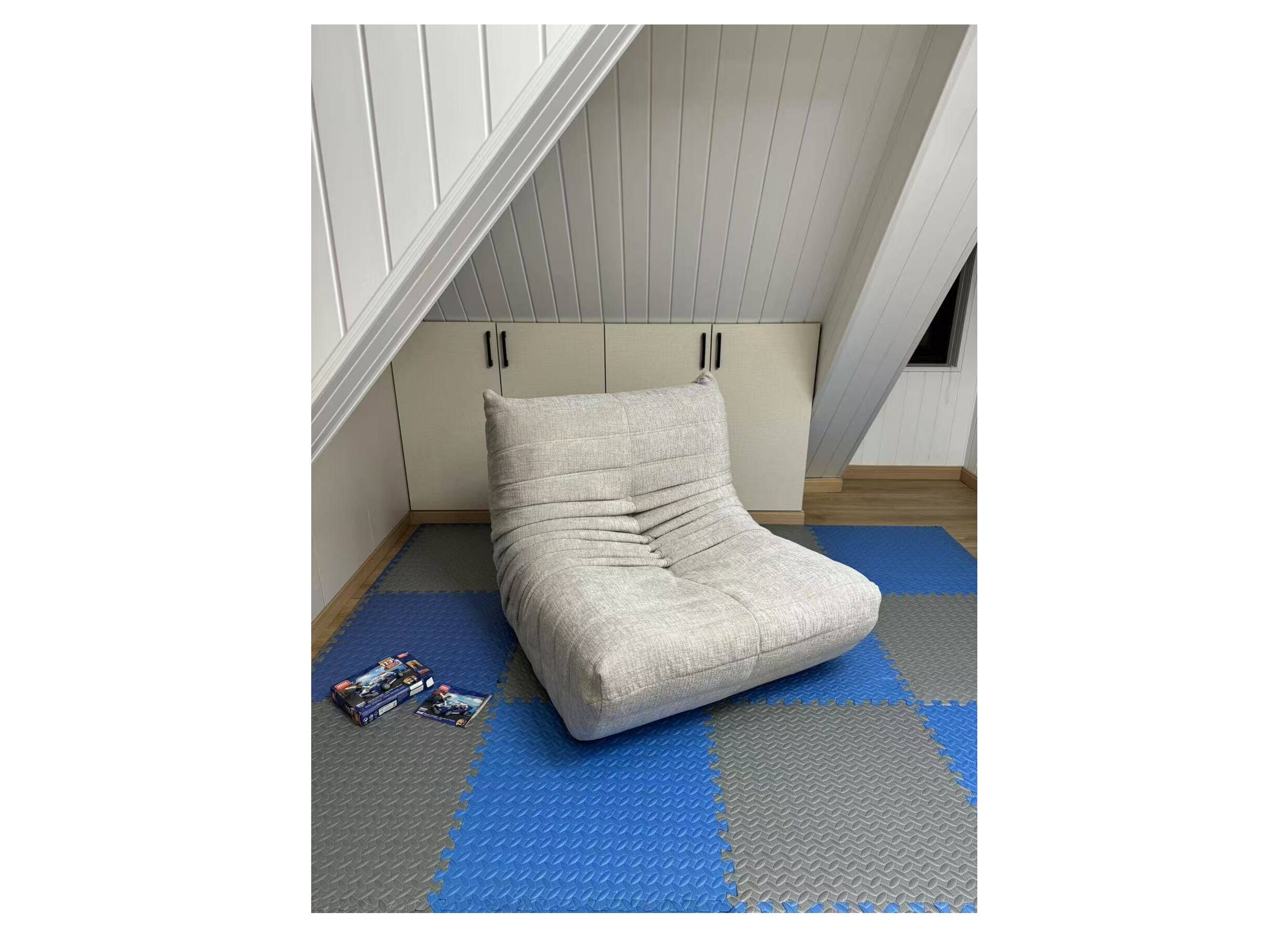 Foto ambiance - Fauteuil Ragazzi 83x100x74cm - tissu - beige