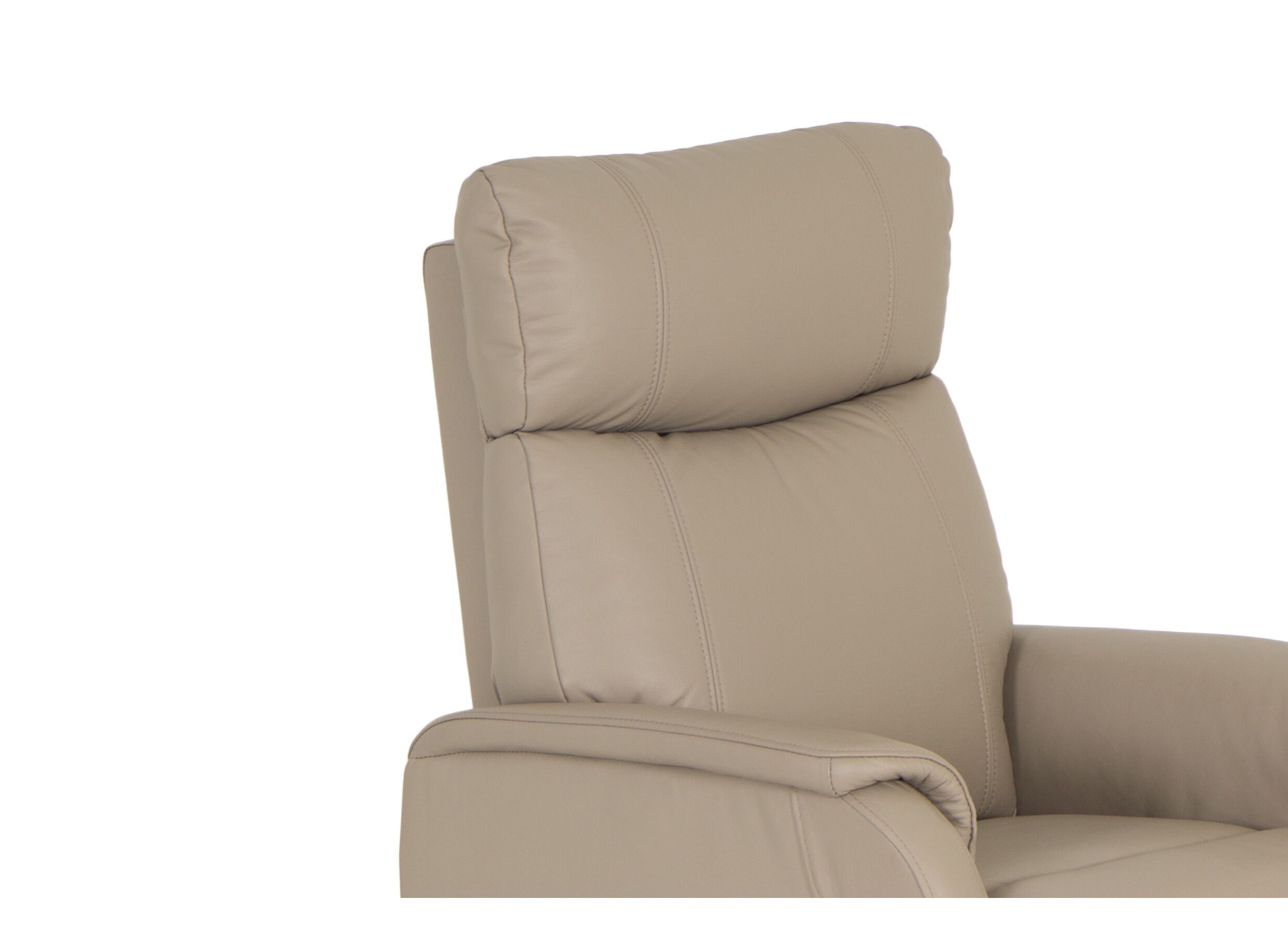 Detail - Fauteuil relax Wellesley électrique - cuir & similicuir - gris