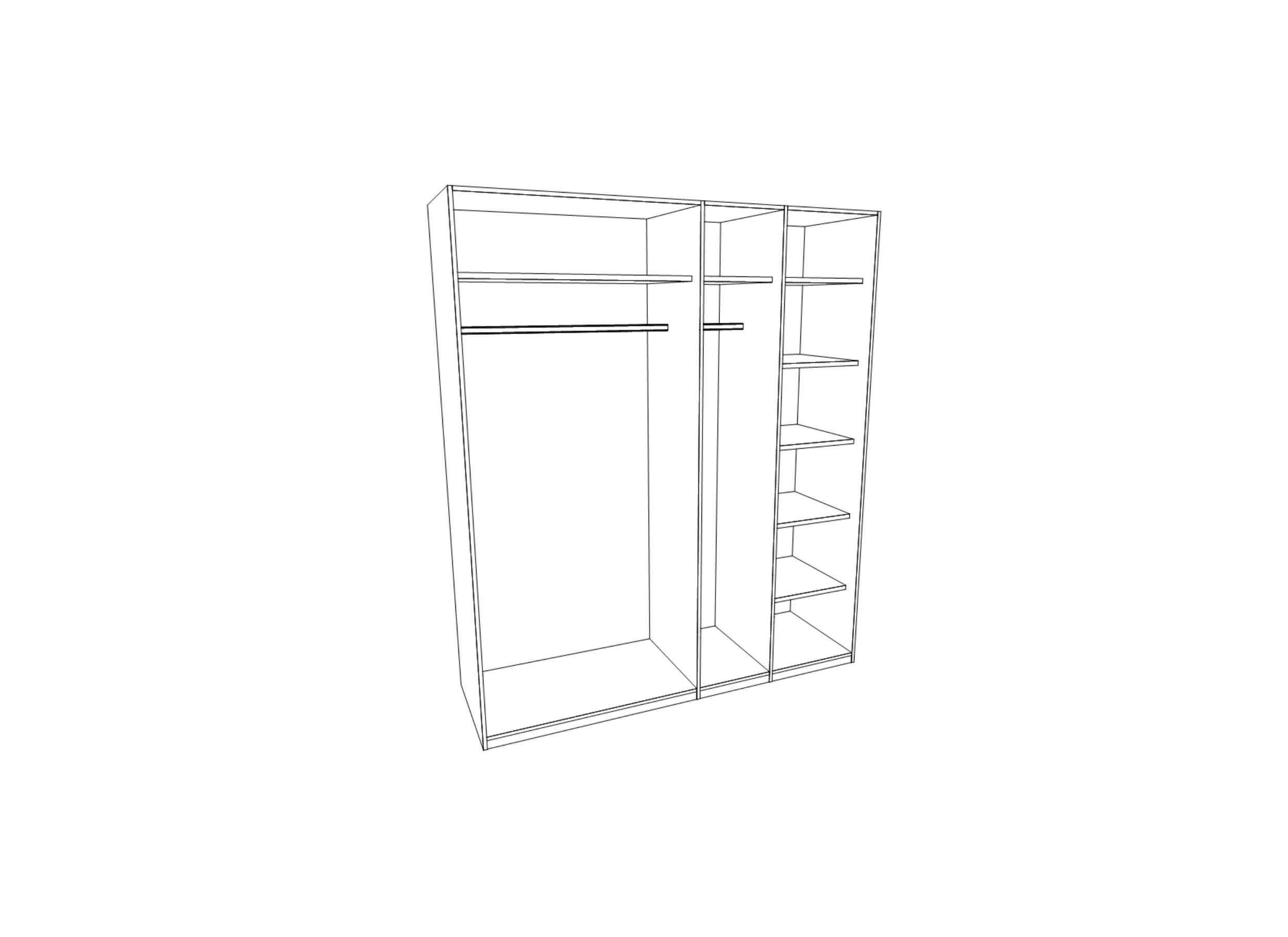 Garde-robe Fire 251,6cm - lamulux - mangue