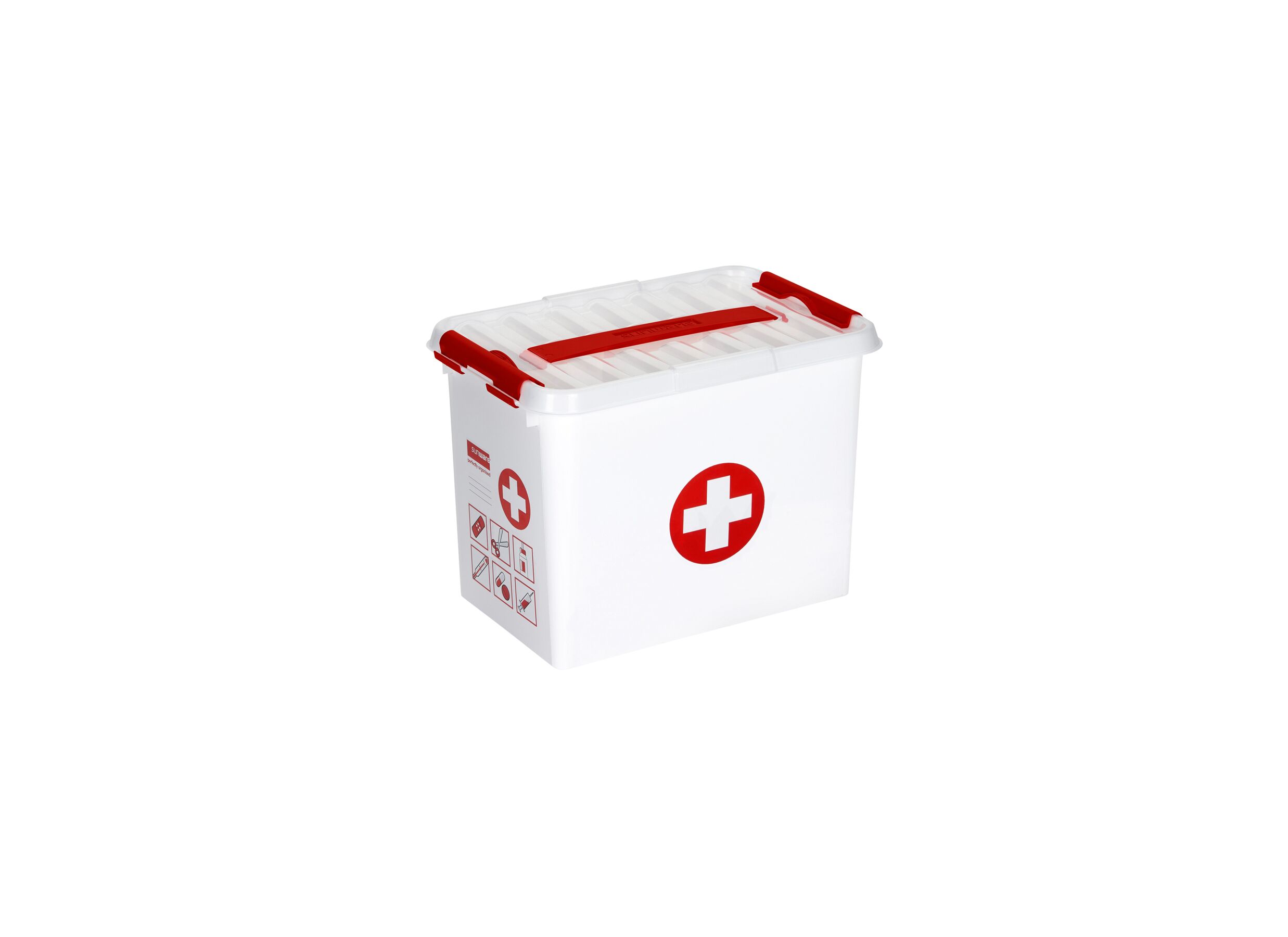 Boite de rangement Q lineFirst aid 30x20x22cm - Boite de rangement Q lineFirst aid 30x20x22cm