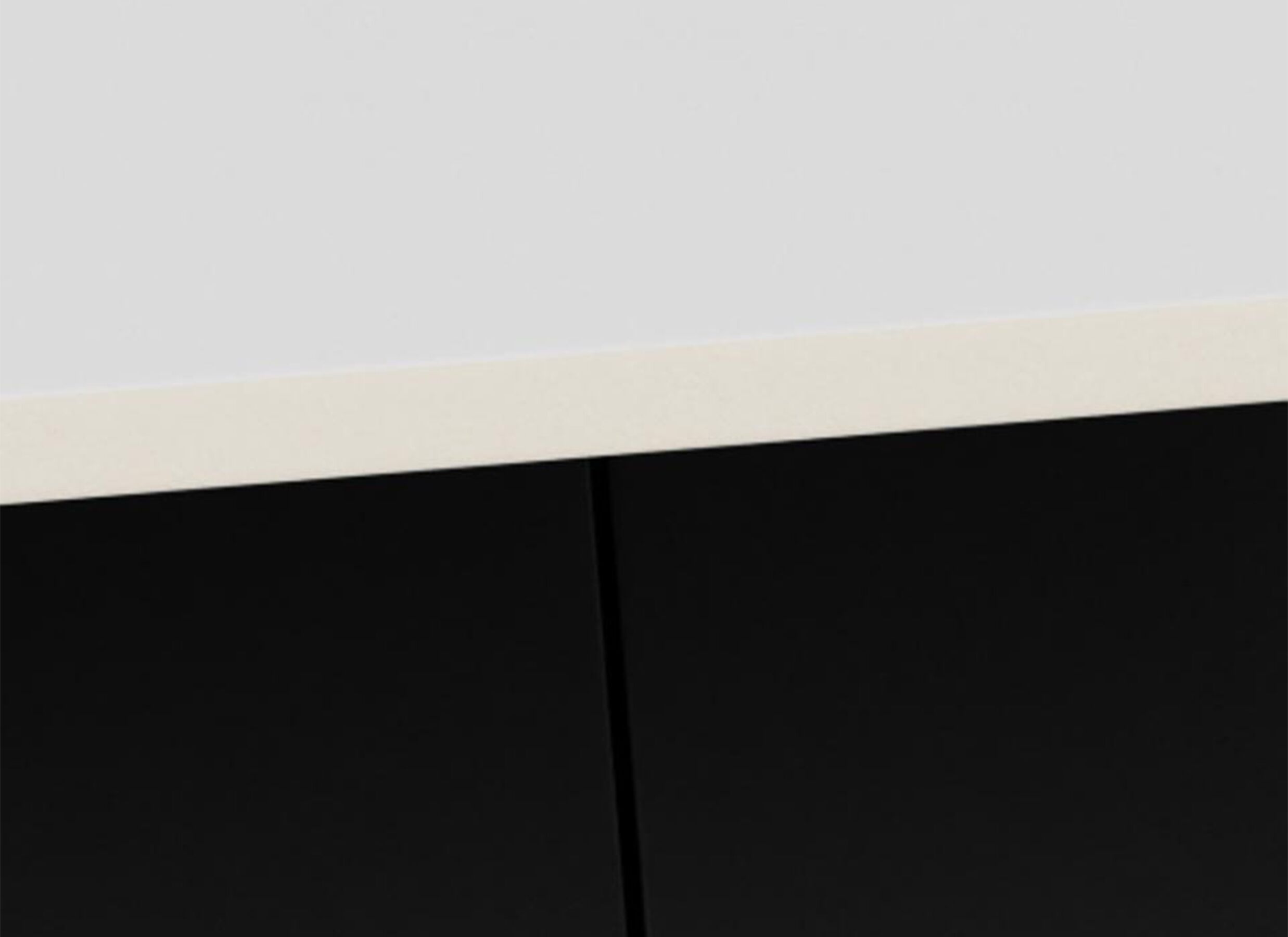 Detailfoto - Salontafel 80x80x45cm - keramiek & staal - wit & zwart