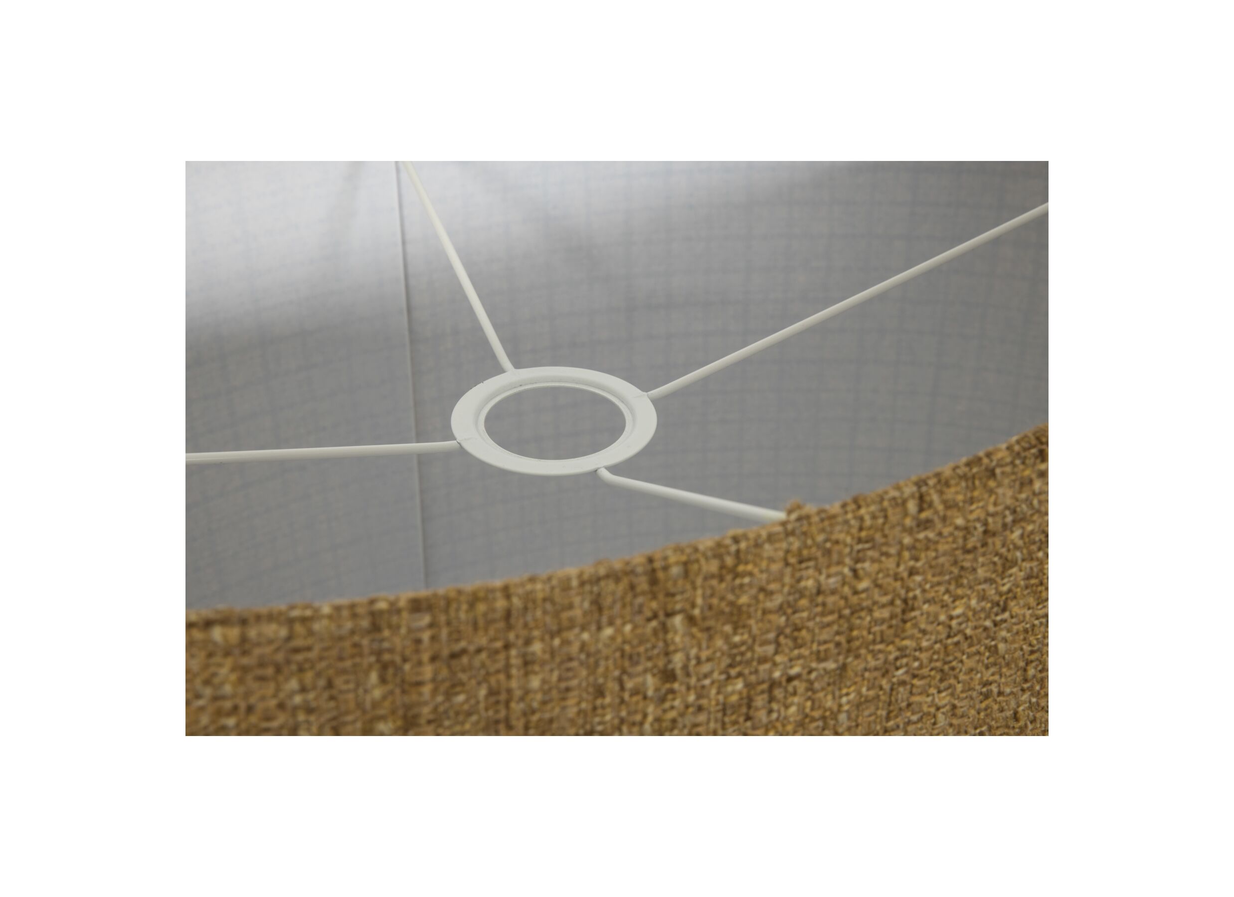 Detail - Abat-jour 50x30cm - tissu - canelle