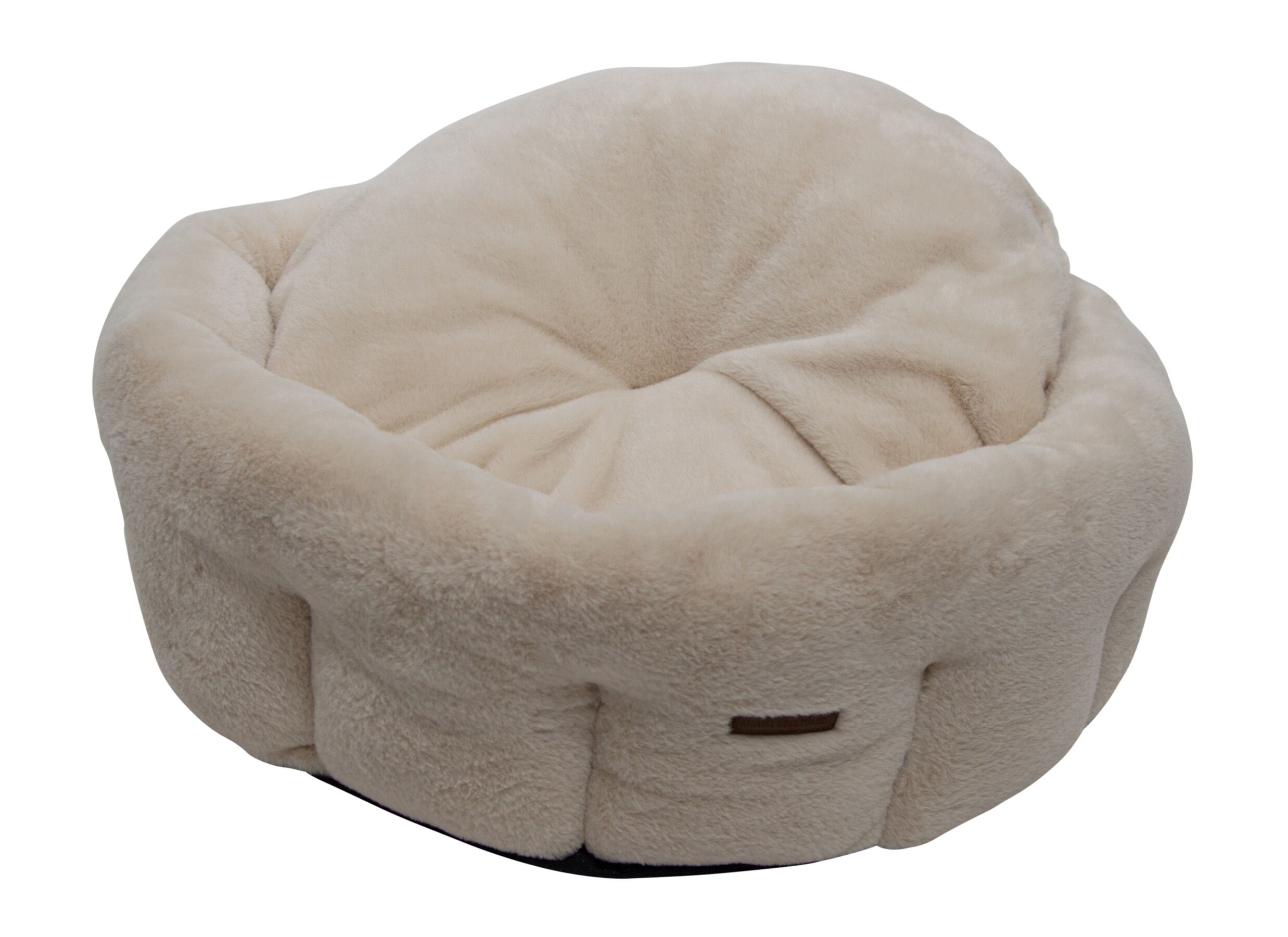 Aperçu - Panier pour chien Champs-elysées L 80x80x28cm - tissu - beige
