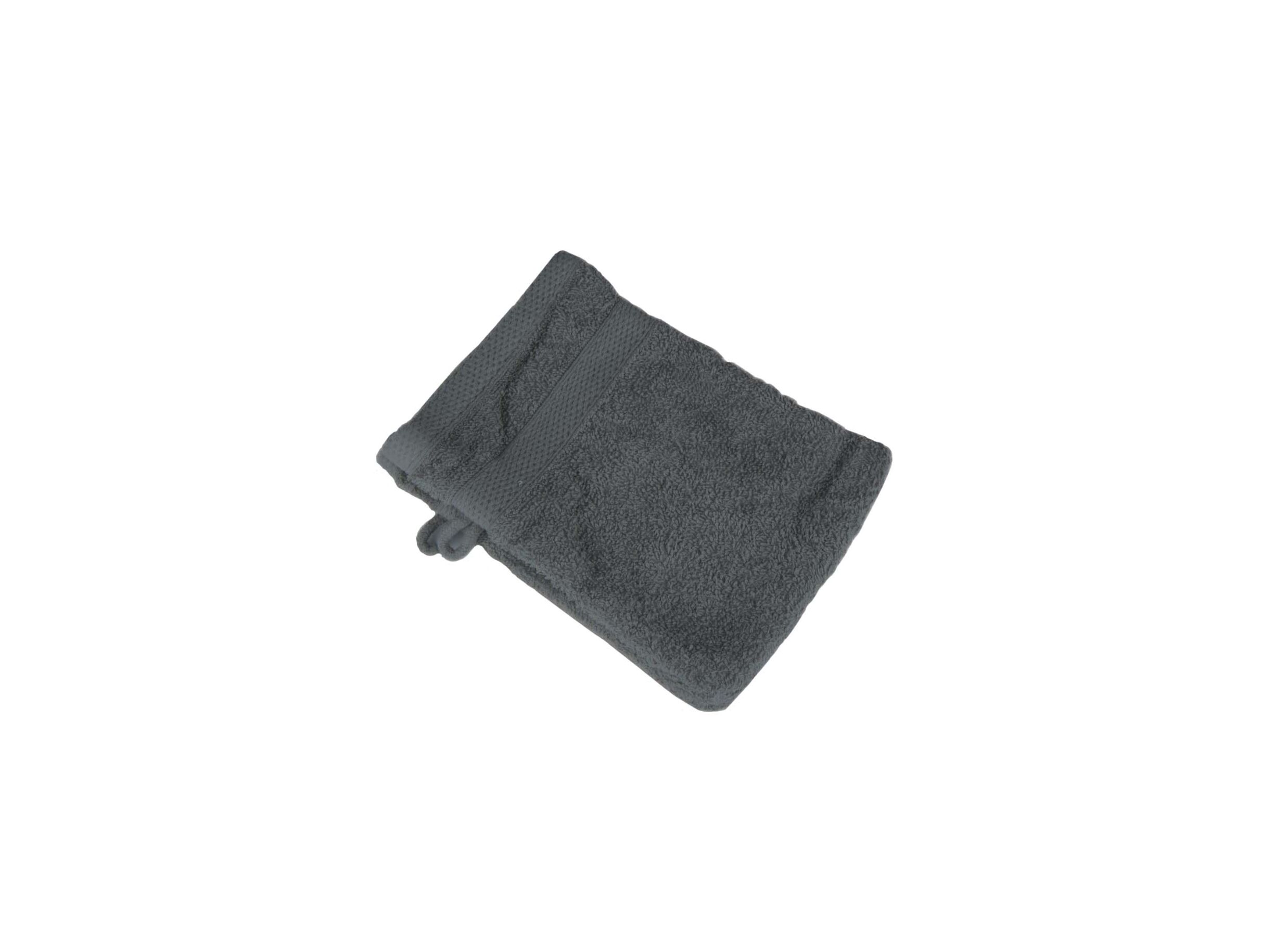 Washandje 15x21cm anthracite grey set van 2 - Gant de toilette 15x21cm anthracite grey lot de 2