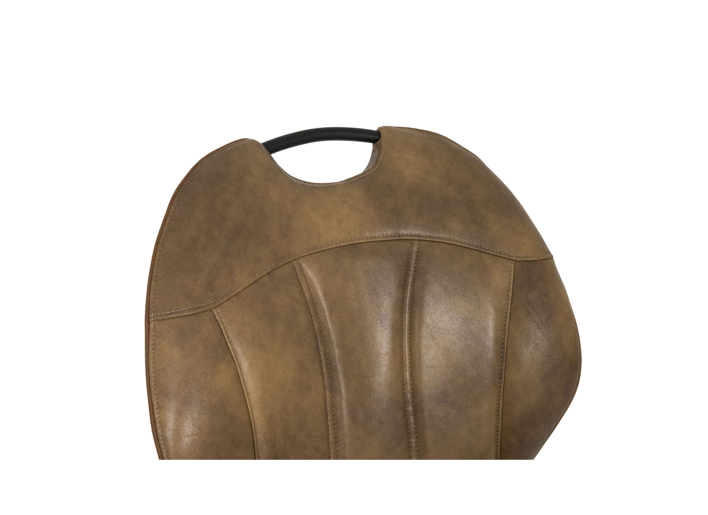 Detailfoto - Stoel ST1910 53x66x93.5cm - lederlook - cognac