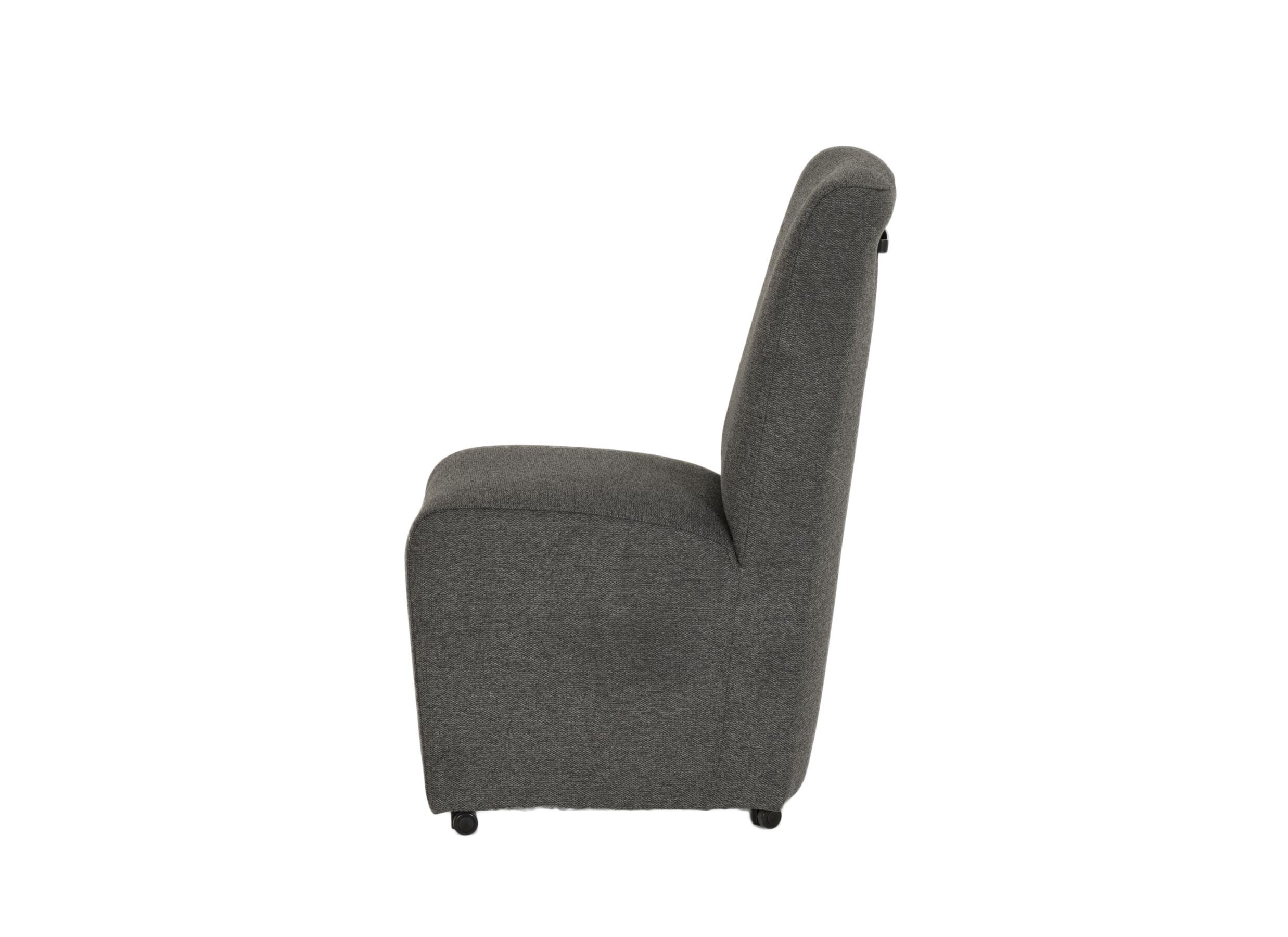 Aperçu - Chaise Larissa 50x70x100cm - tissu - anthracite