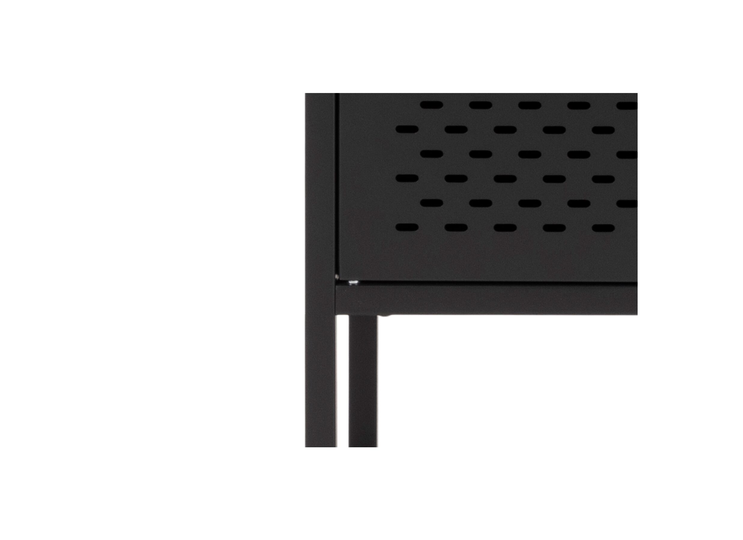Detail - Commode 80x40x160cm - métal - noir