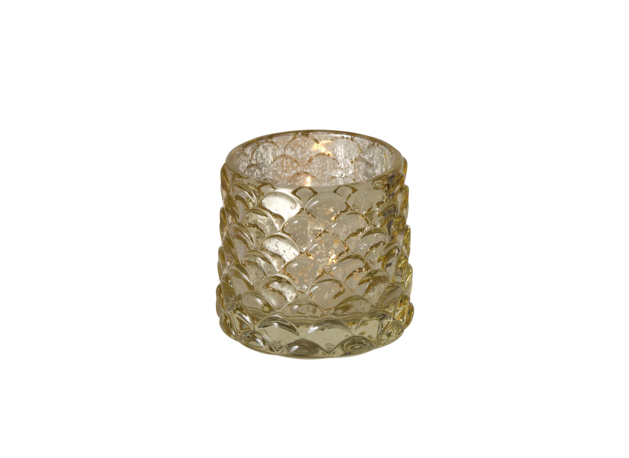 Overzichtsfoto - Theelichthouder Sabena H7cm goud