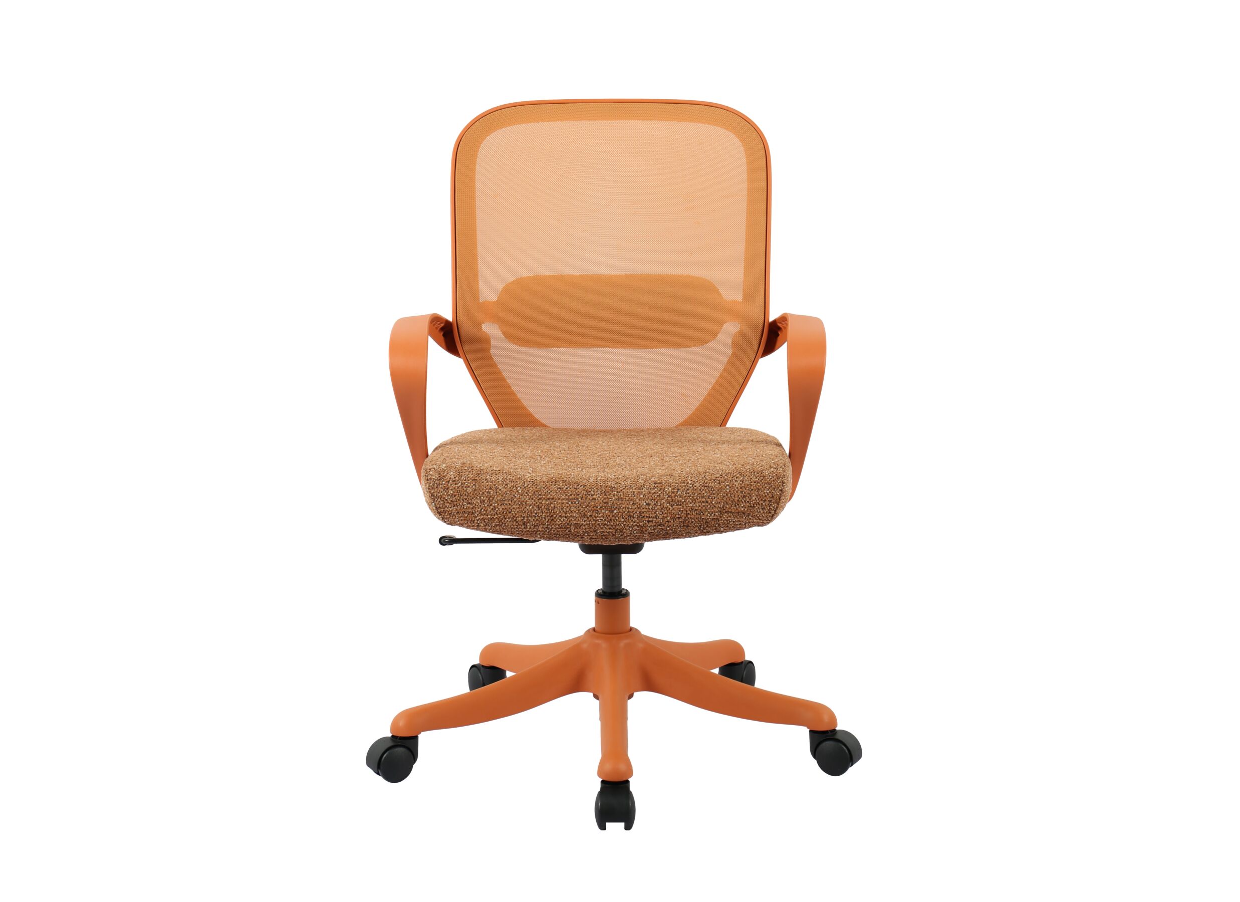 Overzichtsfoto - Bureaustoel Apricot 60x64x88,5cm - stof - oranje