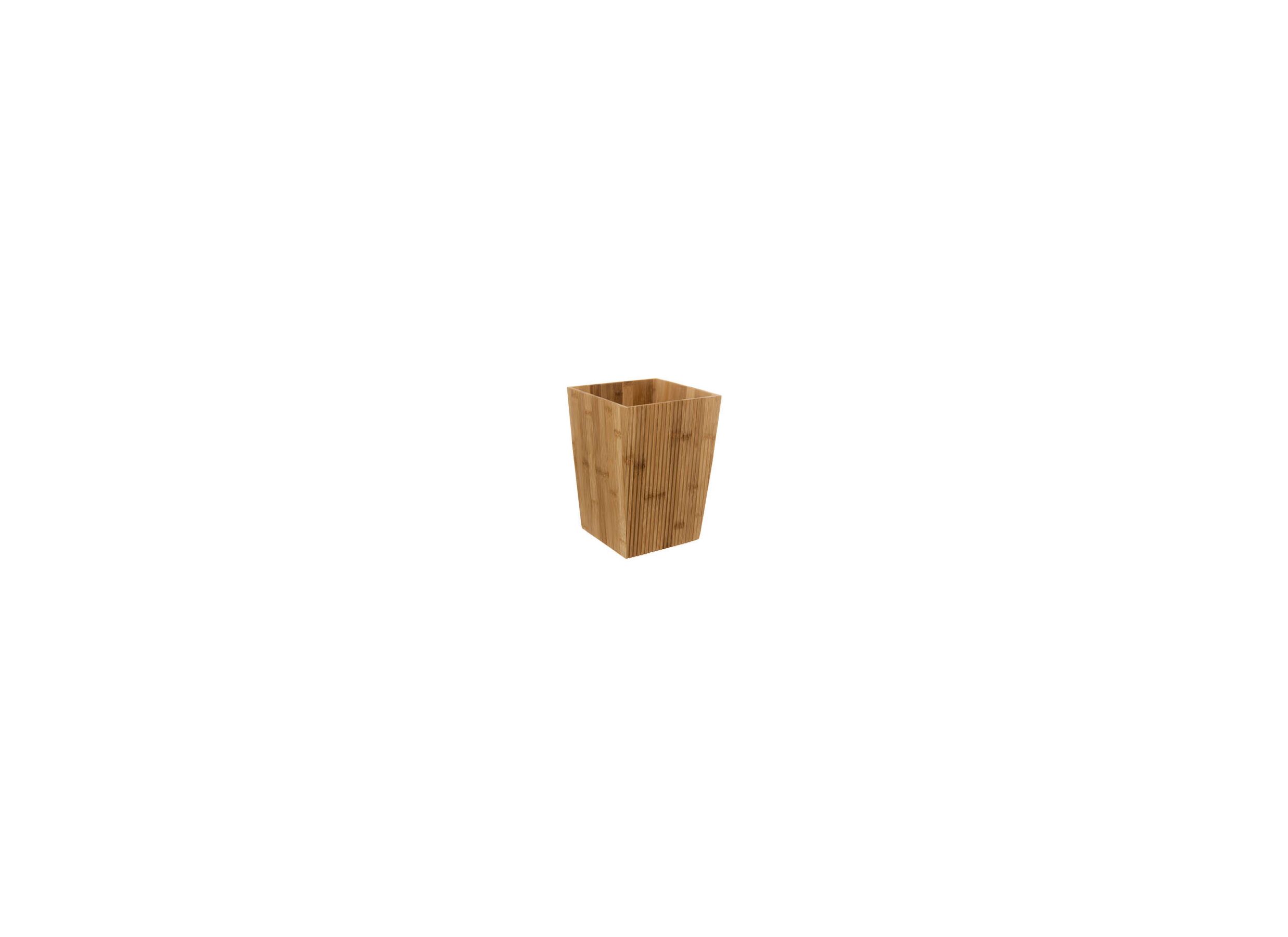 Detail - Poubelle Bambou 6L brun