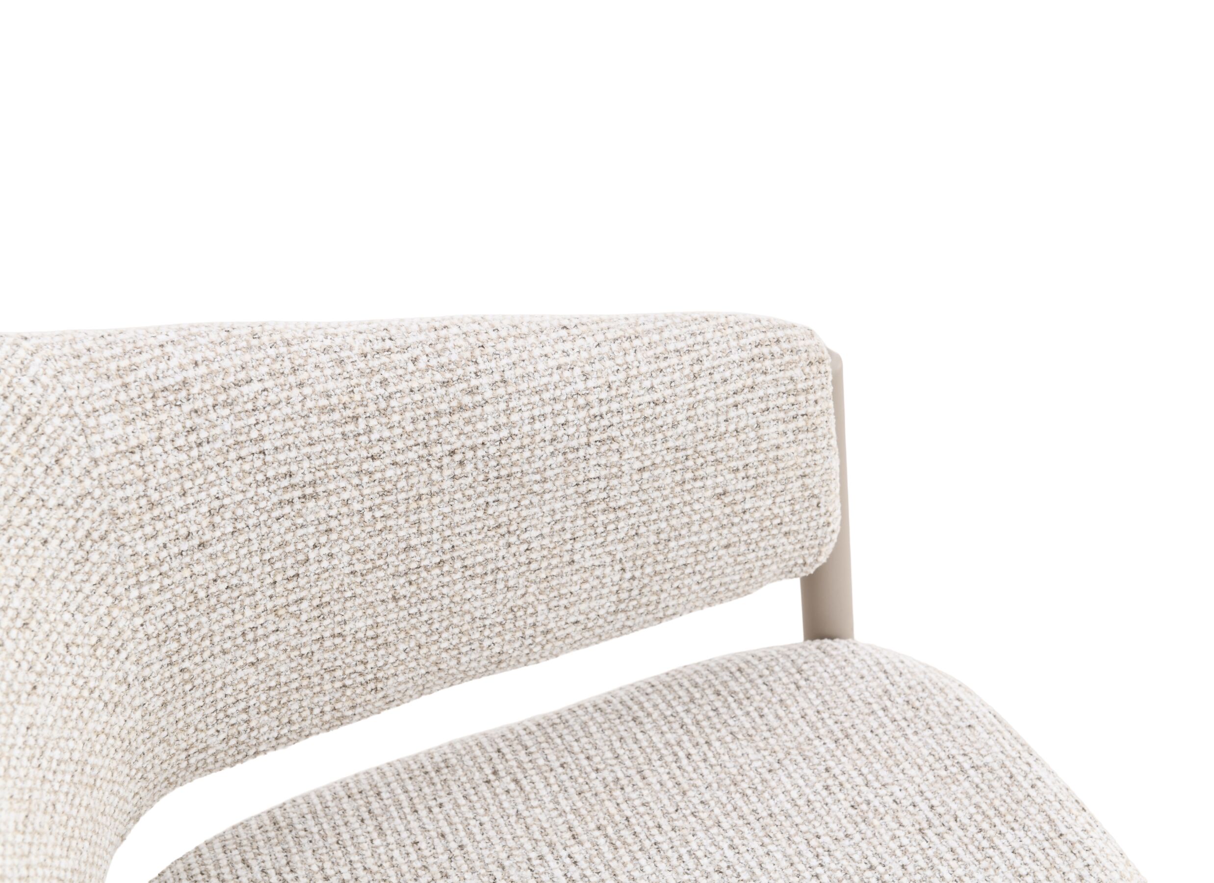 Detail - Chaise Saria 55x60x79cm - tissu - beige