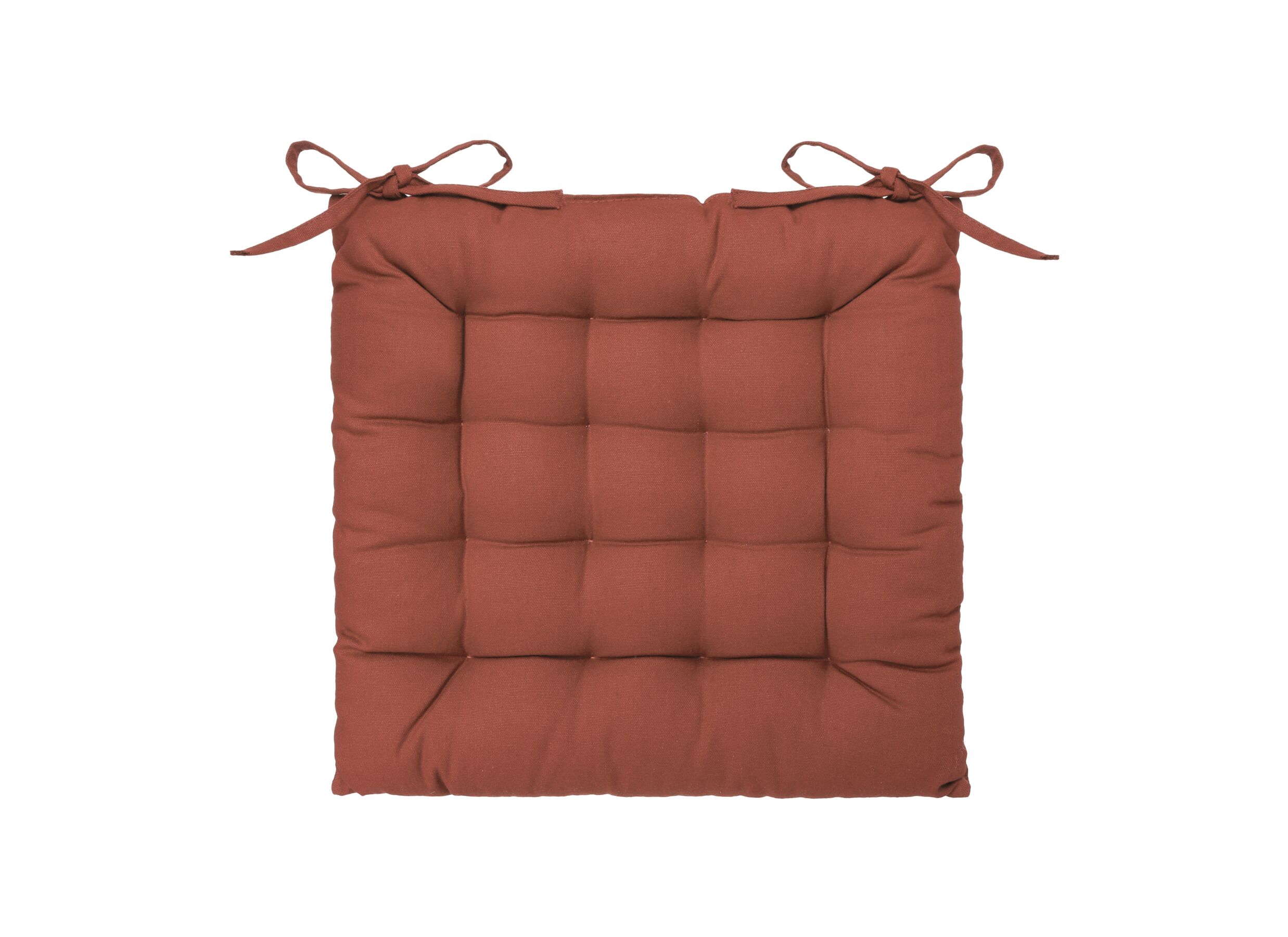Coussin de chaise 38x38cm terracotta - Coussin de chaise 38x38cm terracotta