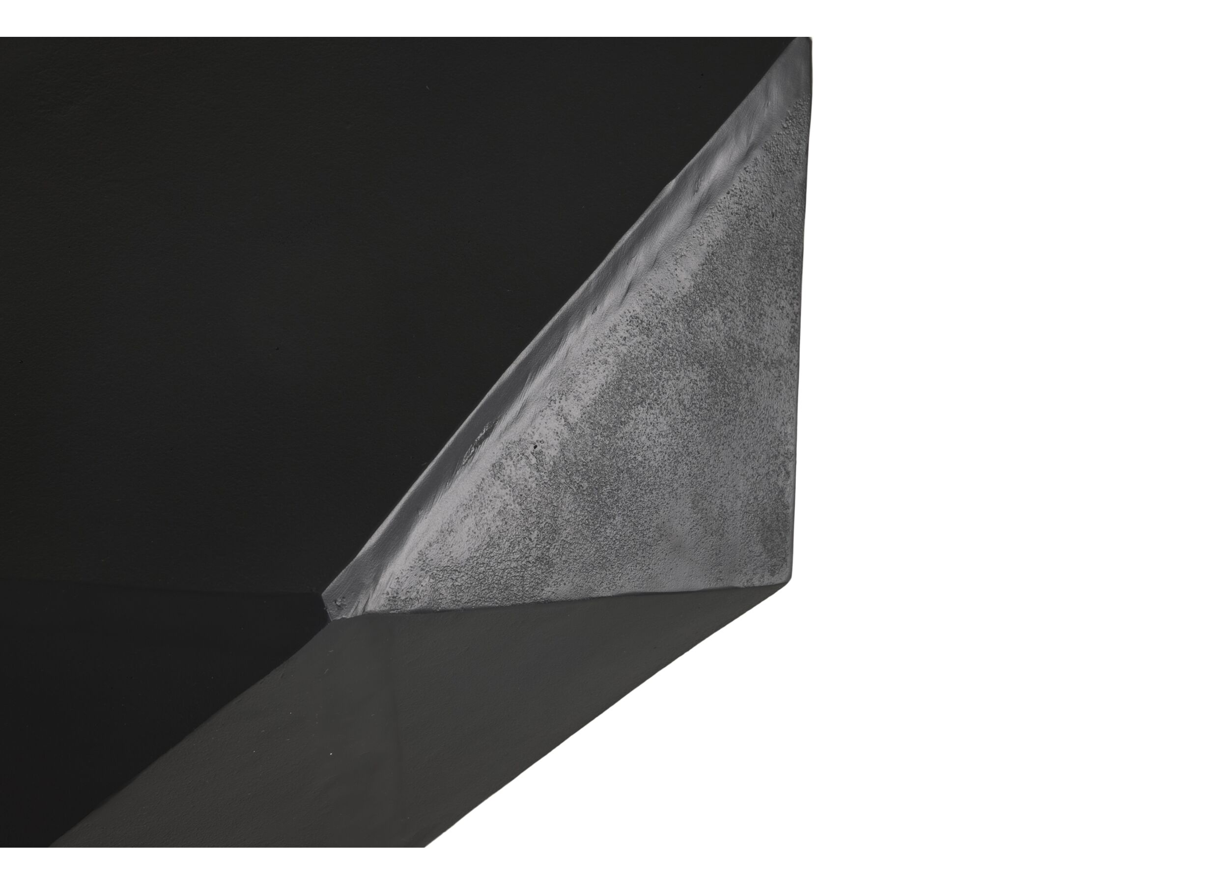 Detailfoto - Salontafel Collar 107x107x34cm - aluminium - zwart