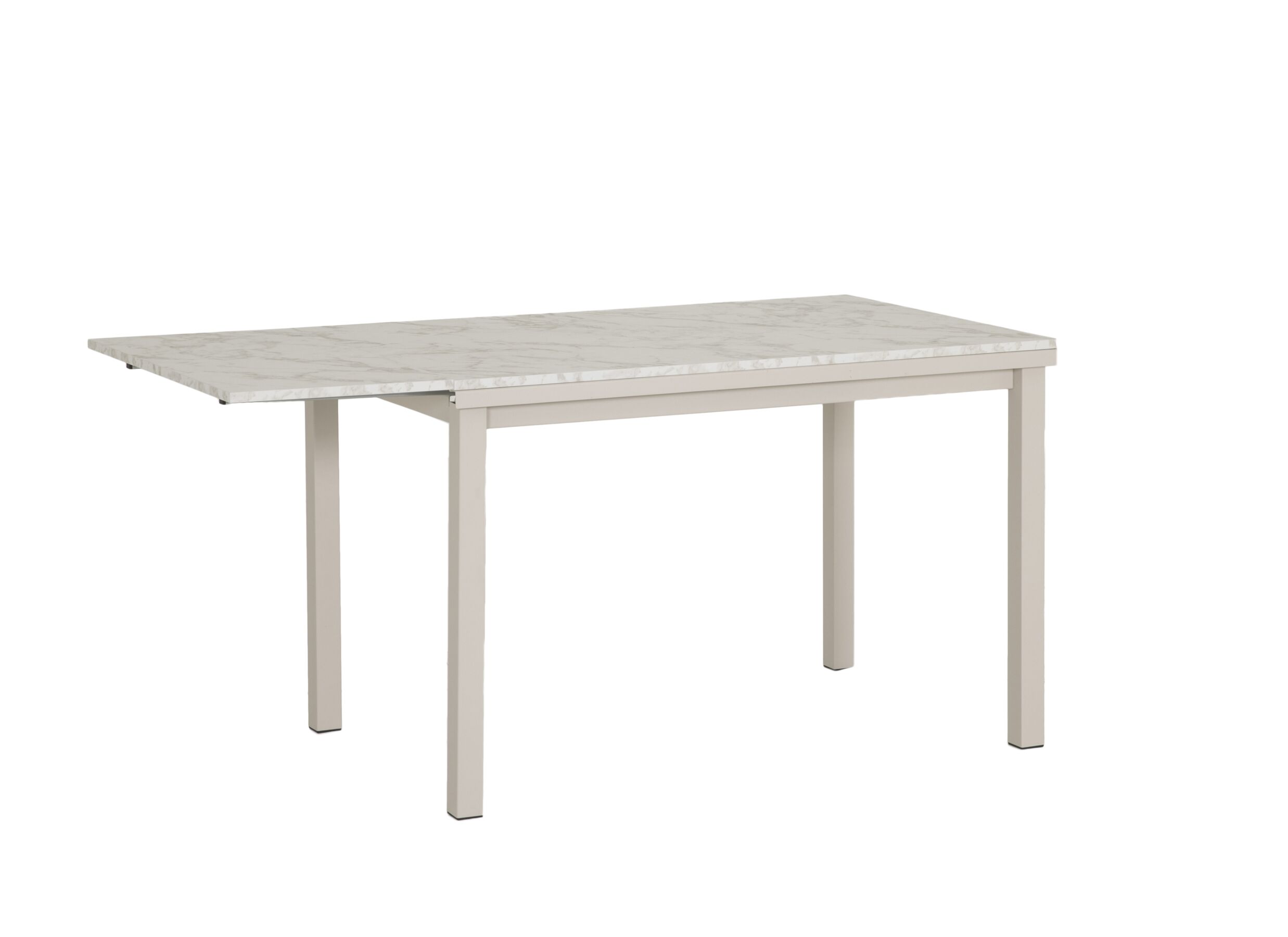 Aperçu - Table Vienna 120/200x80cm - décor - carrara creamy & sable