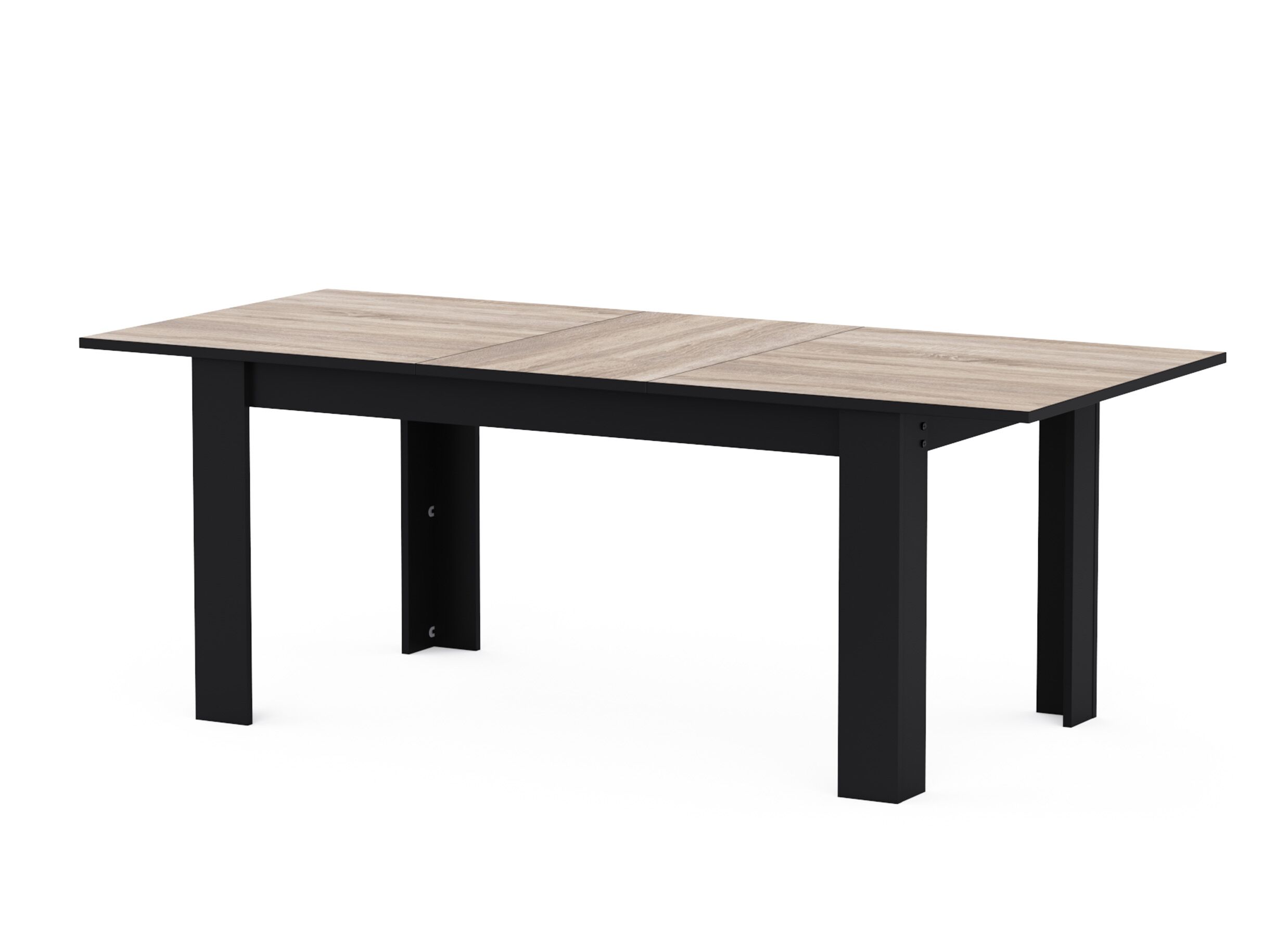 Overzichtsfoto - Tafel Wayne 155/205x90cm - decor - eik/zwart