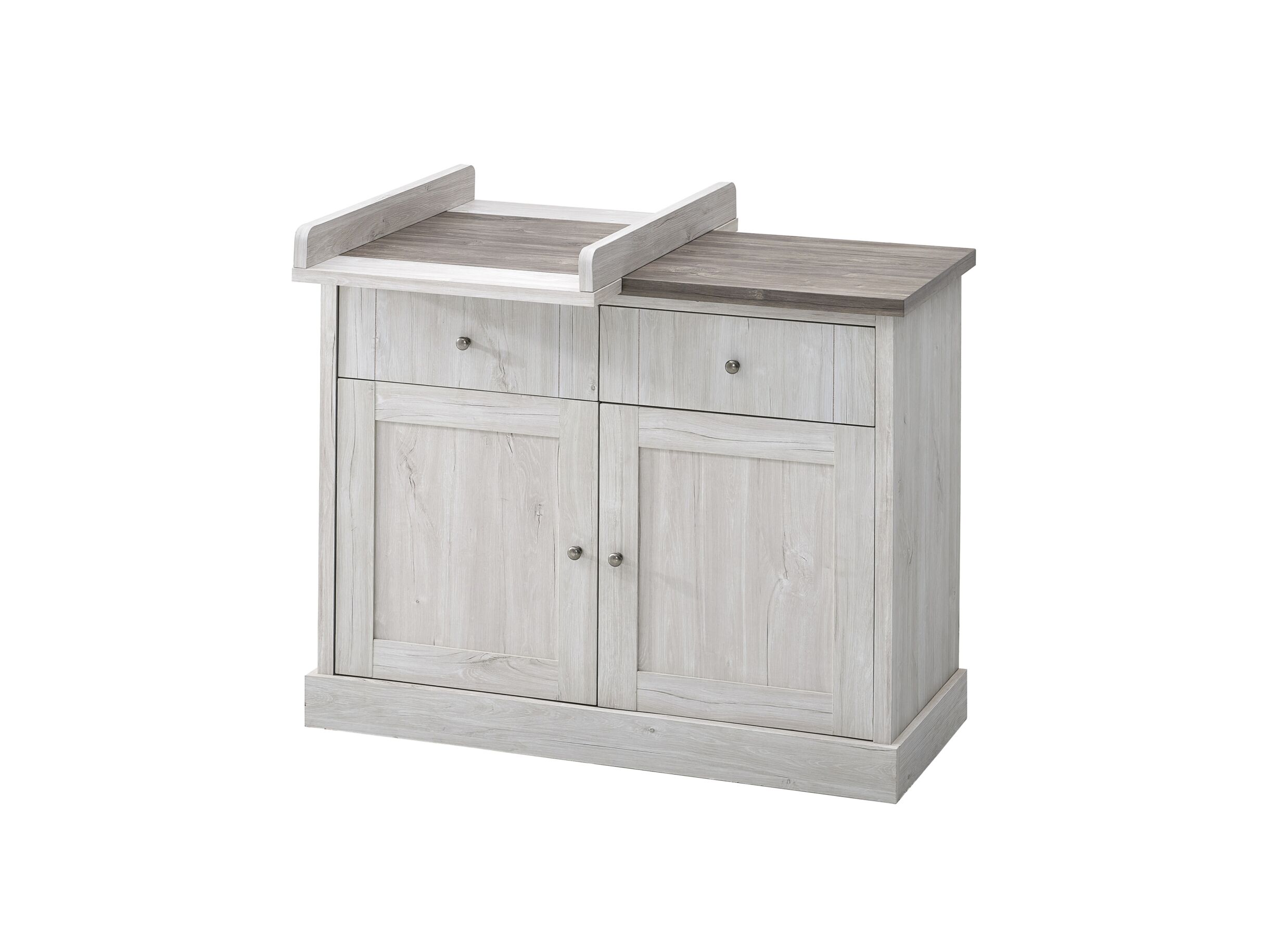 Photo ensemble - Table à langer Surmeuble 71x56x9,5cm - décor - white oak