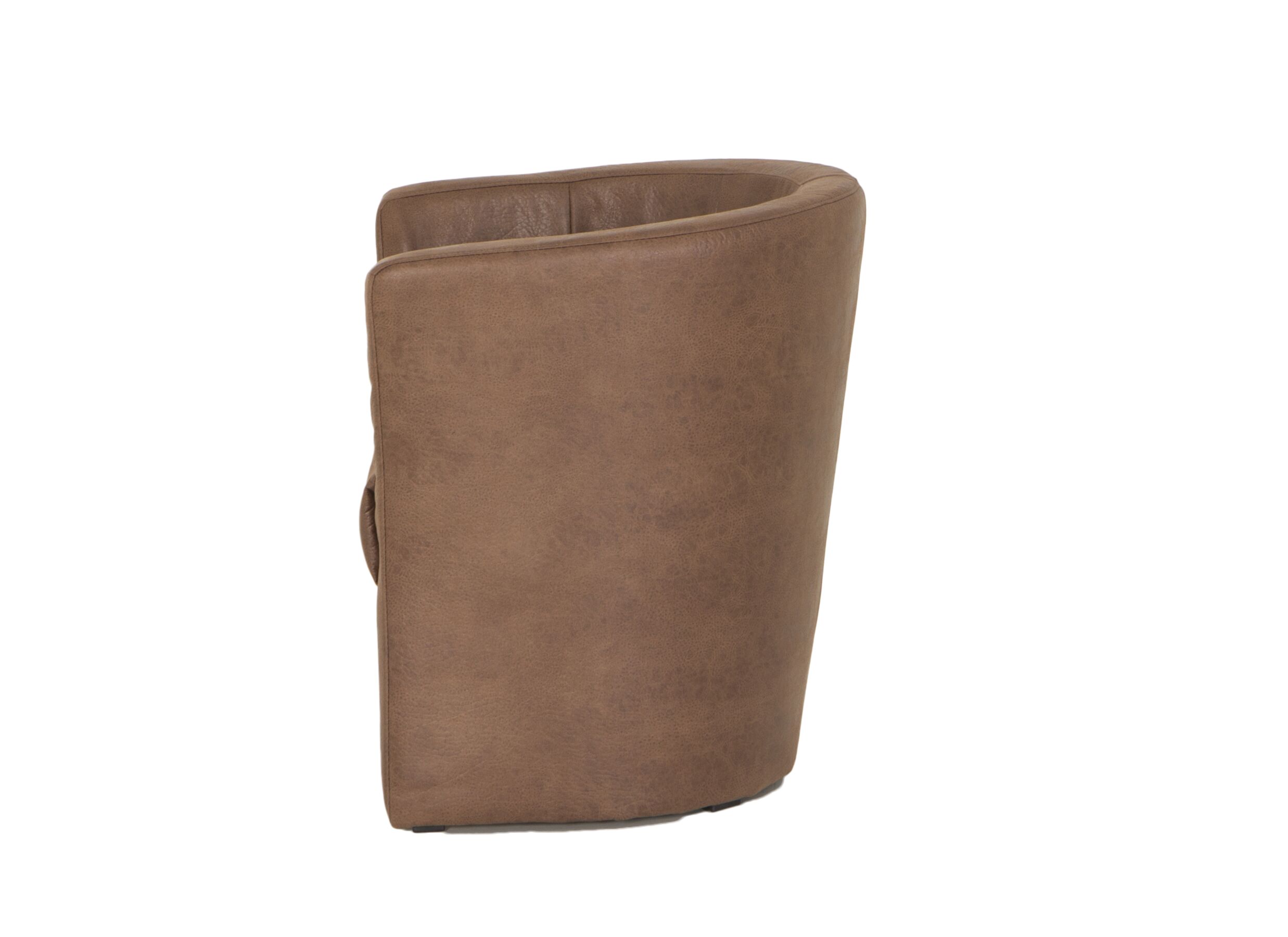 Zetel Mini Kuip 82x60x77cm - stof - cognac