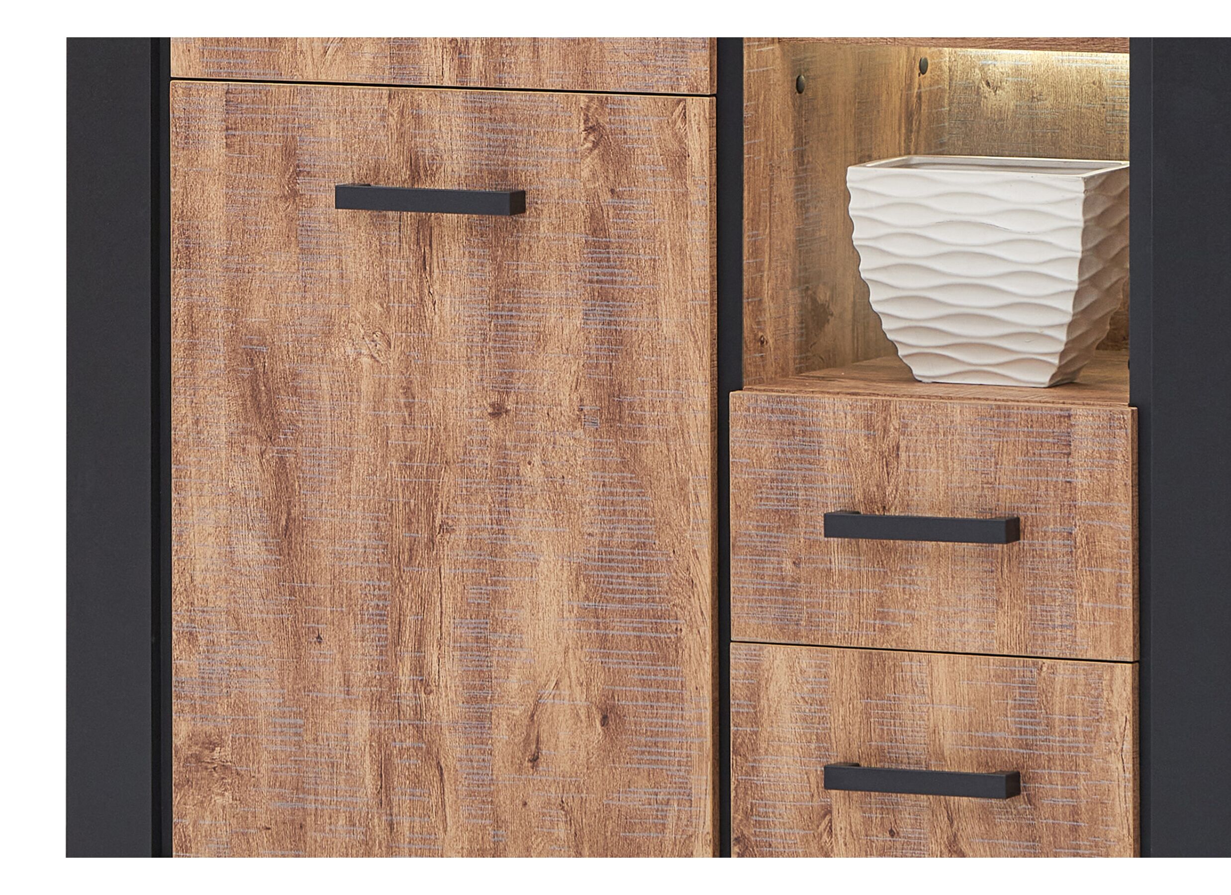 Barkast Estrella 120cm - decor - industrial oak