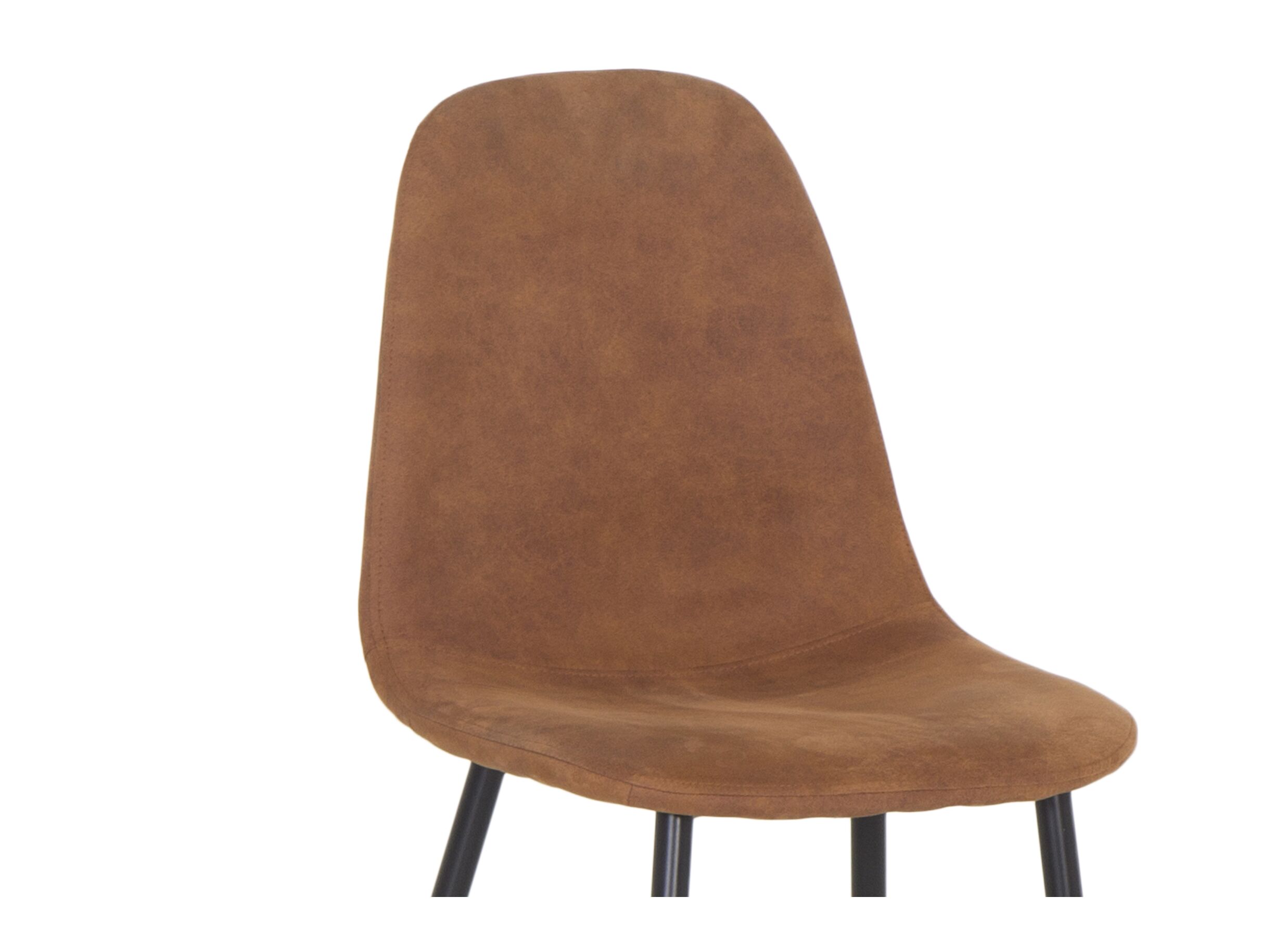 Chaise Speech 45x46x88cm - tissu - cognac