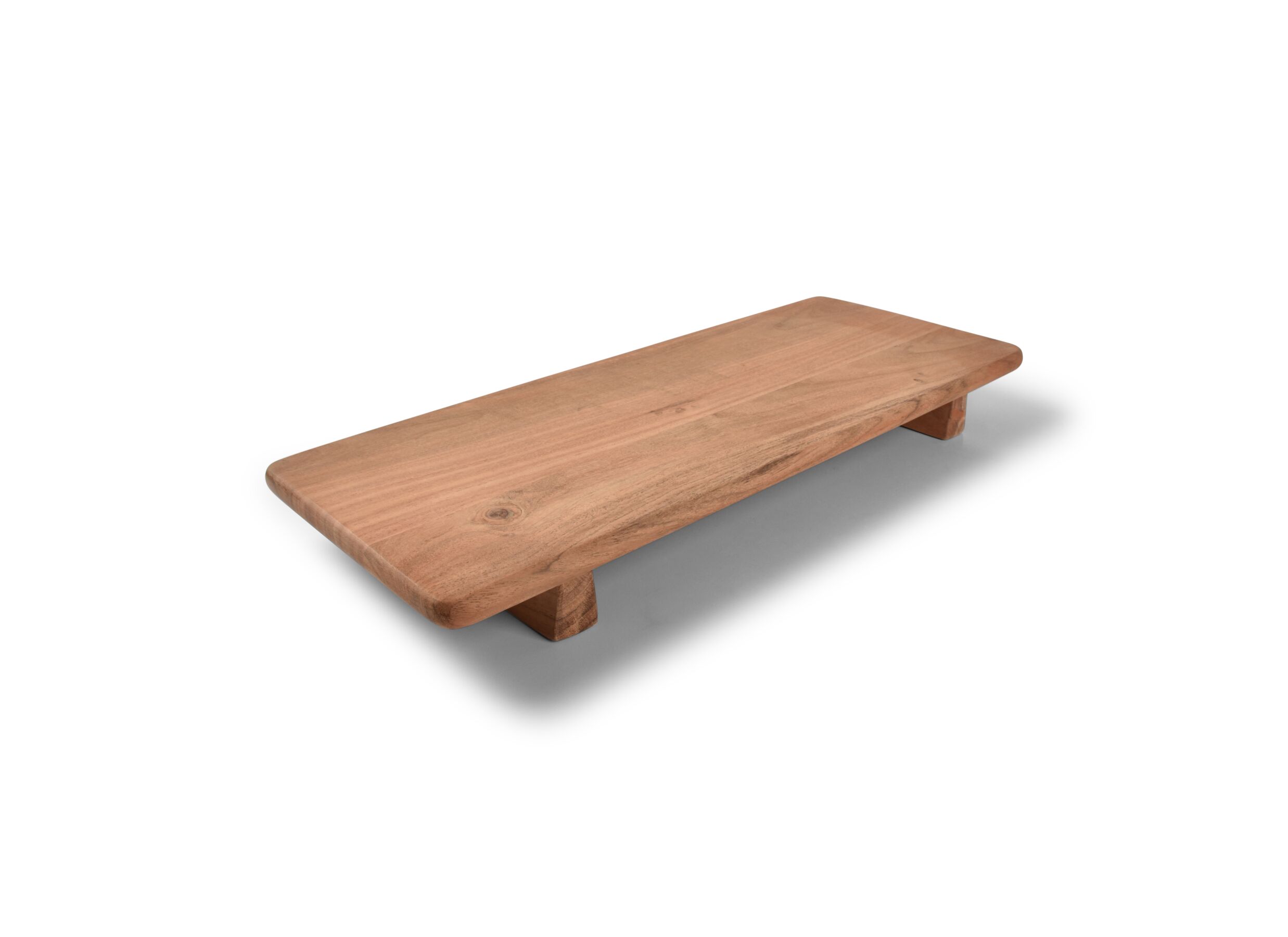 Serveerplank op voet Serve&Share Ø50cm - acaciahout - bruin - Planche à servir sur pied Serve&Share Ø50cm - bois d'acacia - marron