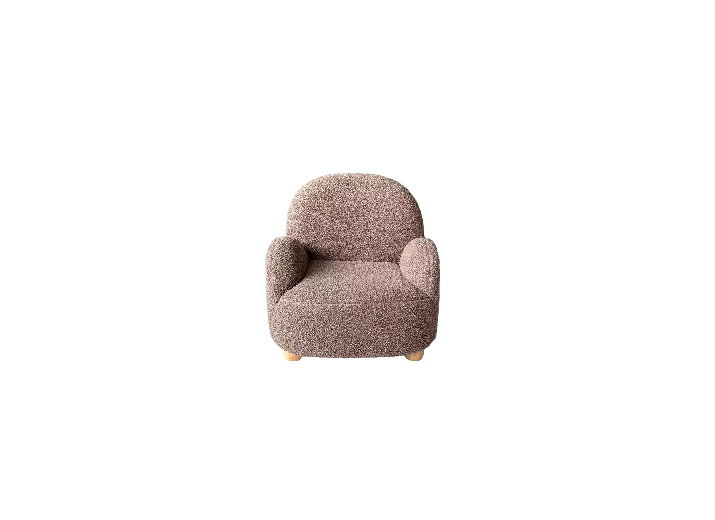 Kinderfauteuil Alps bouclé stof grijs