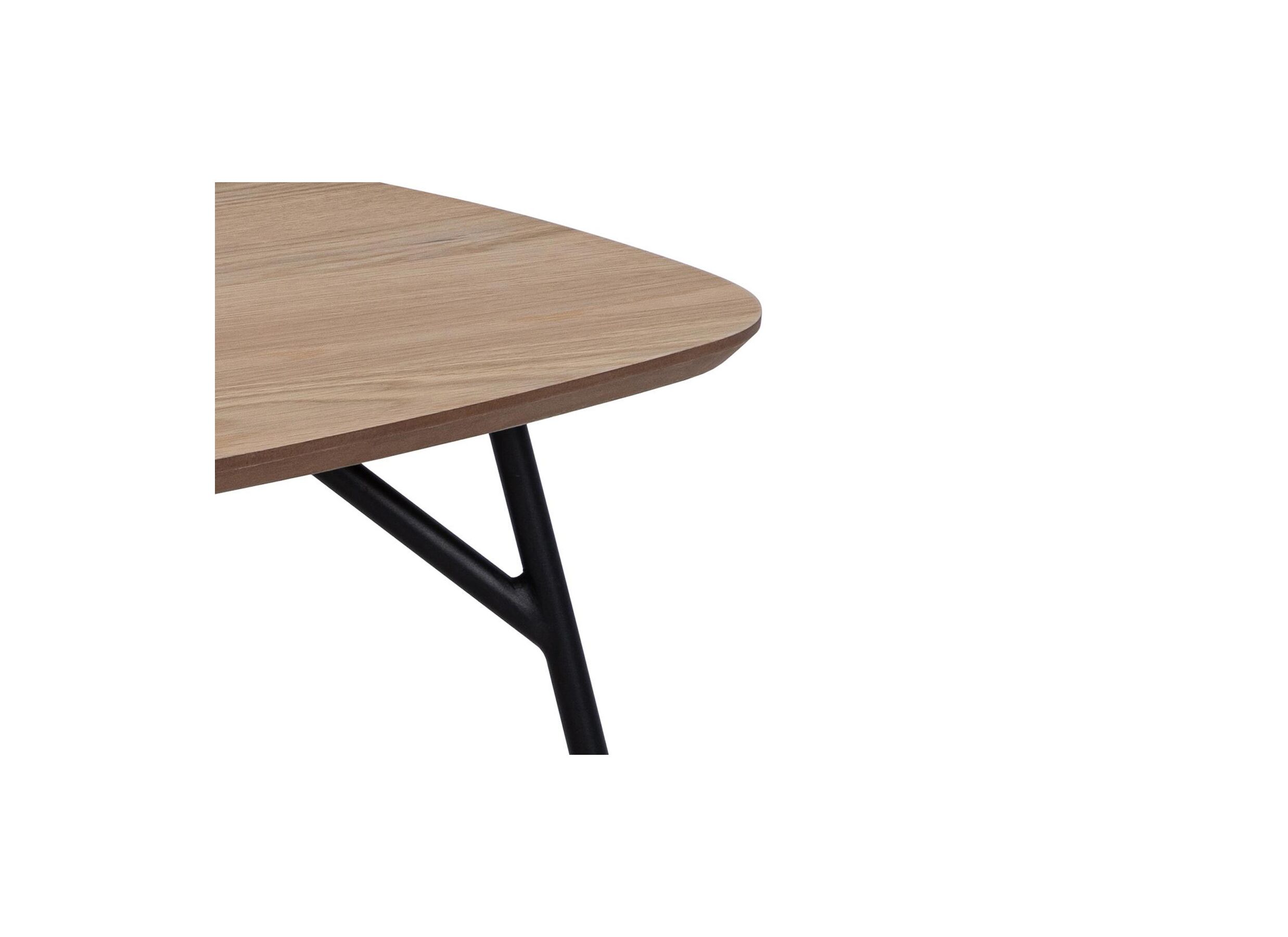 Detail - Table basse 120x60cm - MDF/métal - brun