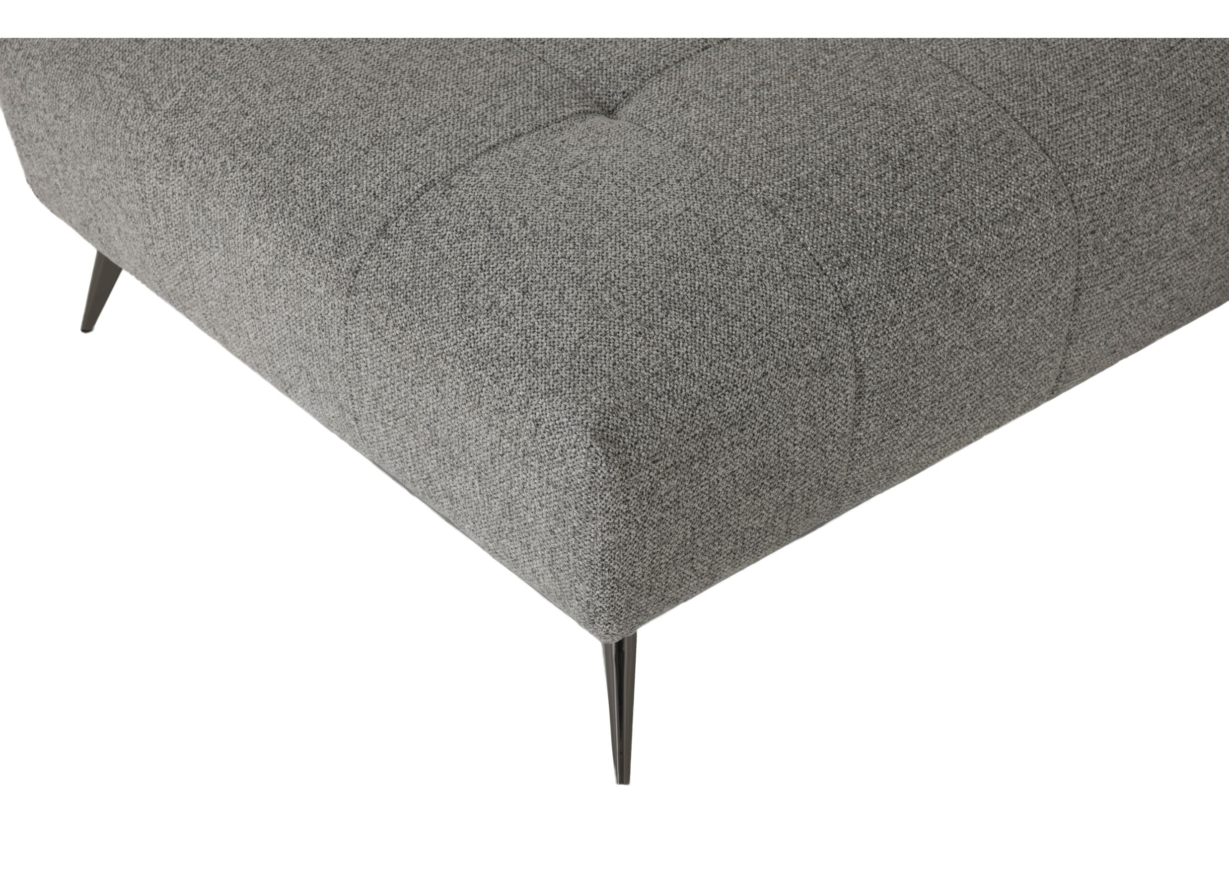 Detail - Canapé d'angle Hedda 283x188cm - tissu - gris foncé