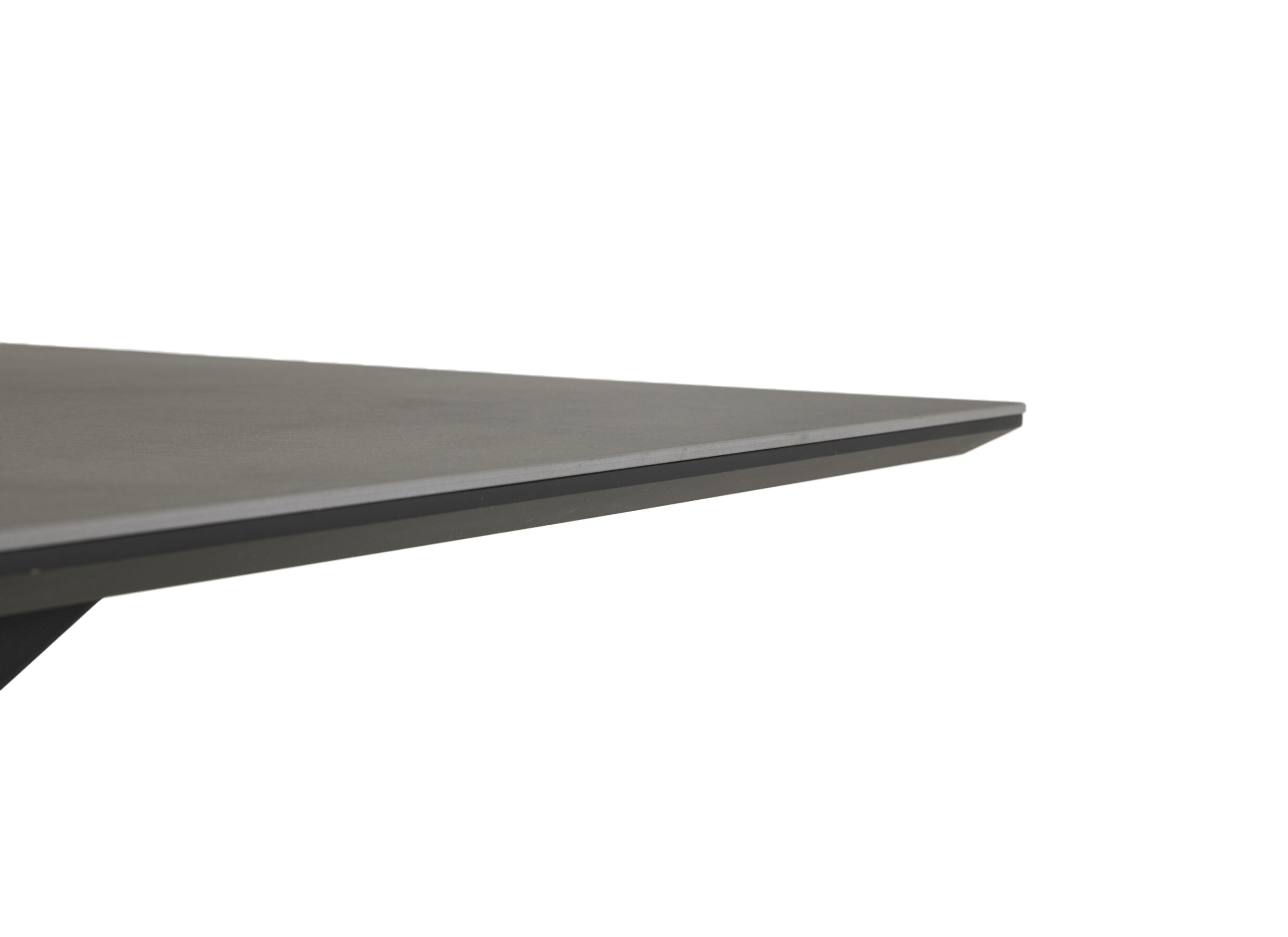 Detailfoto - Tafel Sapphire 180x90cm - MDF & metaal - donkergrijs