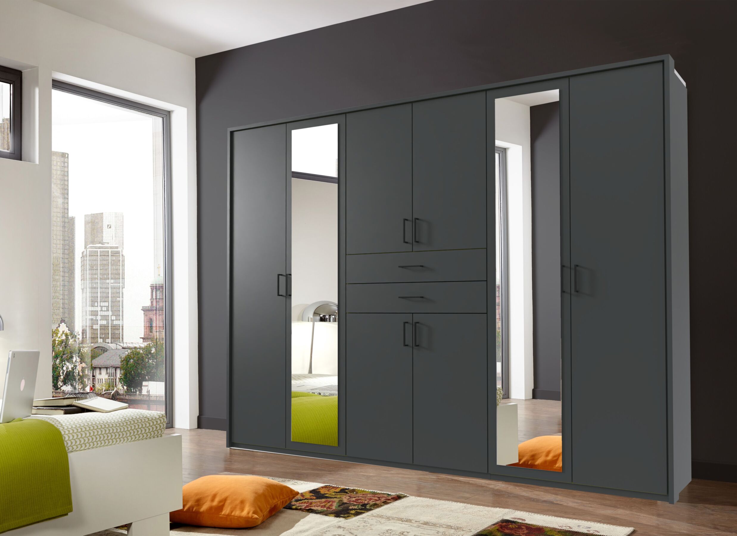Foto ambiance - Garde-robe Diver 270cm - décor - grafit